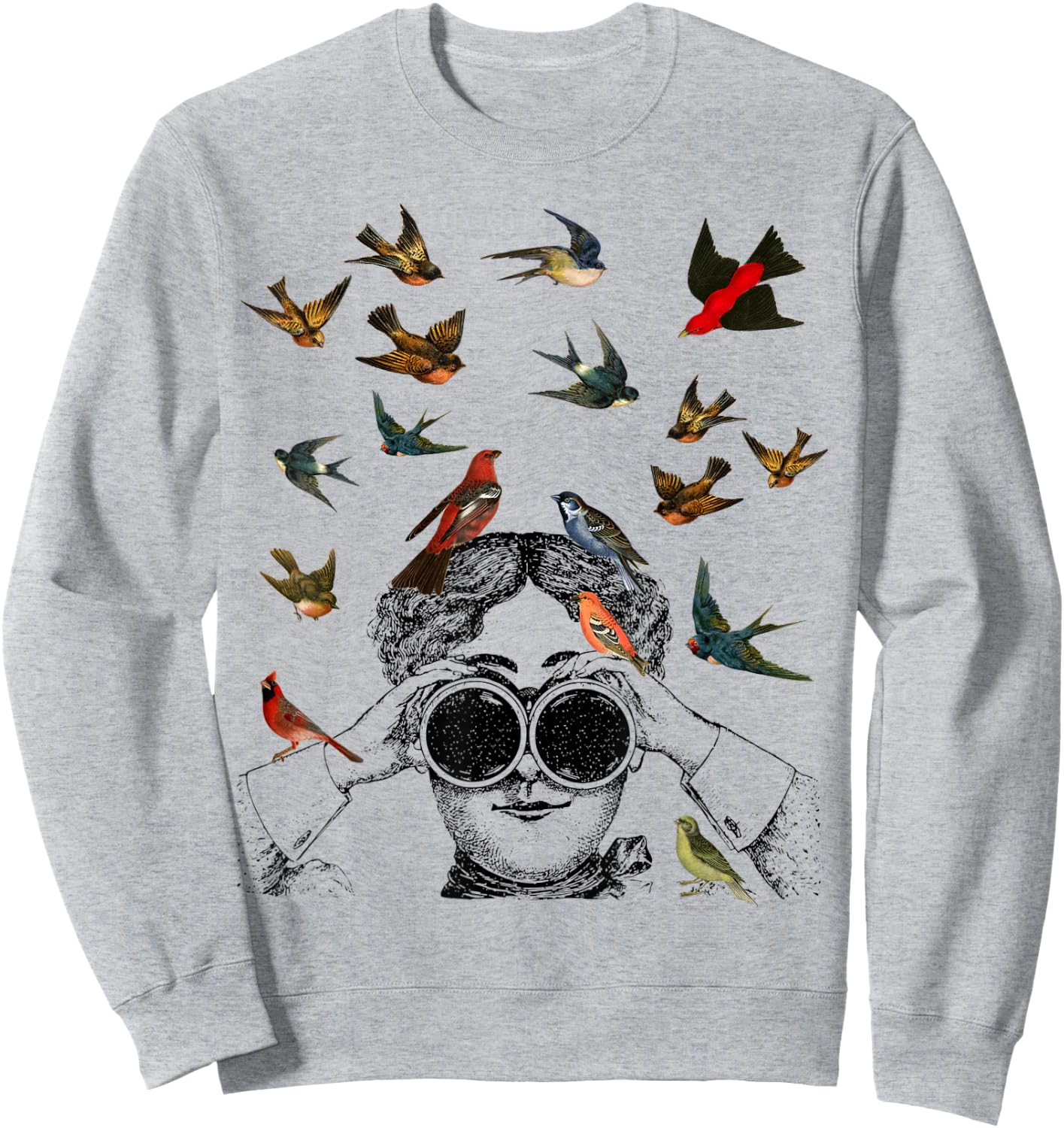 Birdwatching gifts ornithologist twitcher Bird lover Sweatshirt - Sweatshirt | Ash