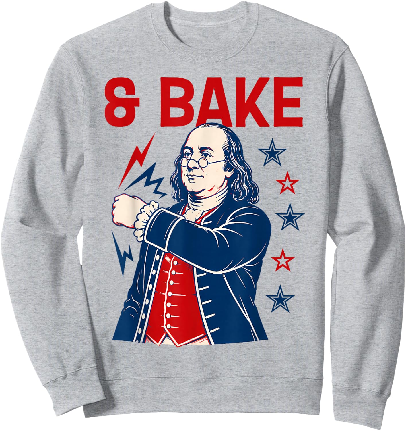 Funny Shake and Bake 4th of July Couple Matching Sweatshirt - Sweatshirt | Ash