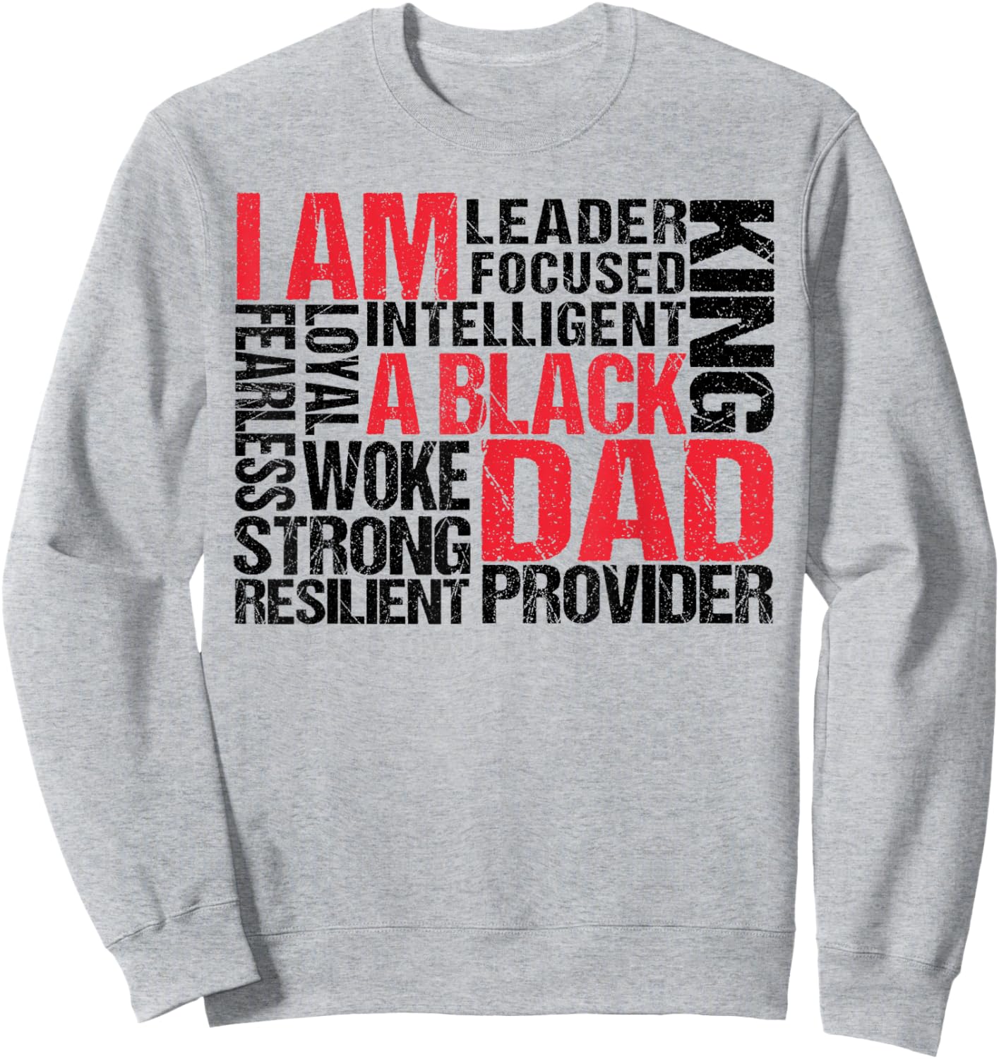 Juneteenth 1865 Black Dad Melanin Father's Day Men Boy Sweatshirt - Sweatshirt | Ash