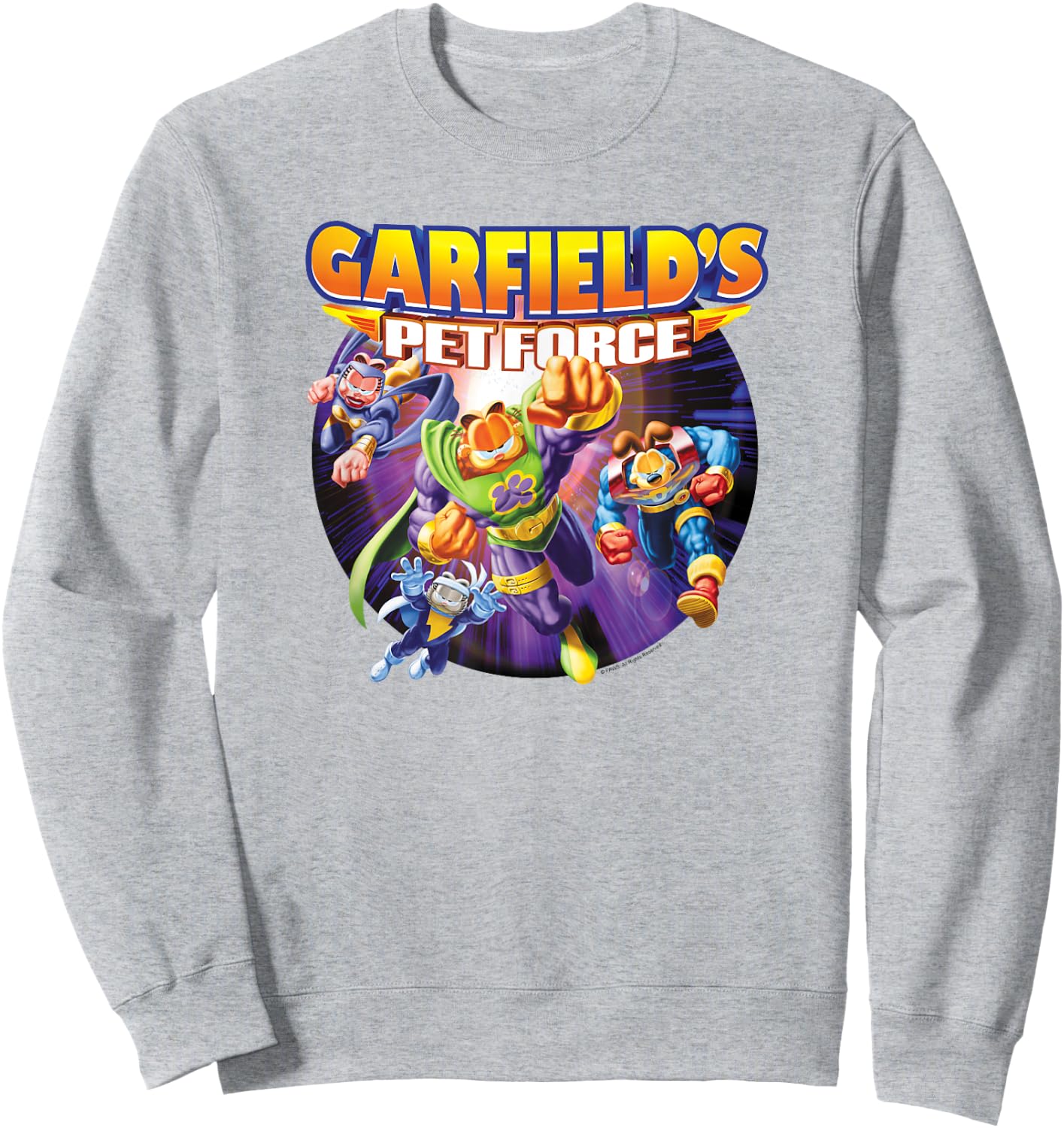Garfield Pet Force Four Sweatshirt - Sweatshirt | Ash