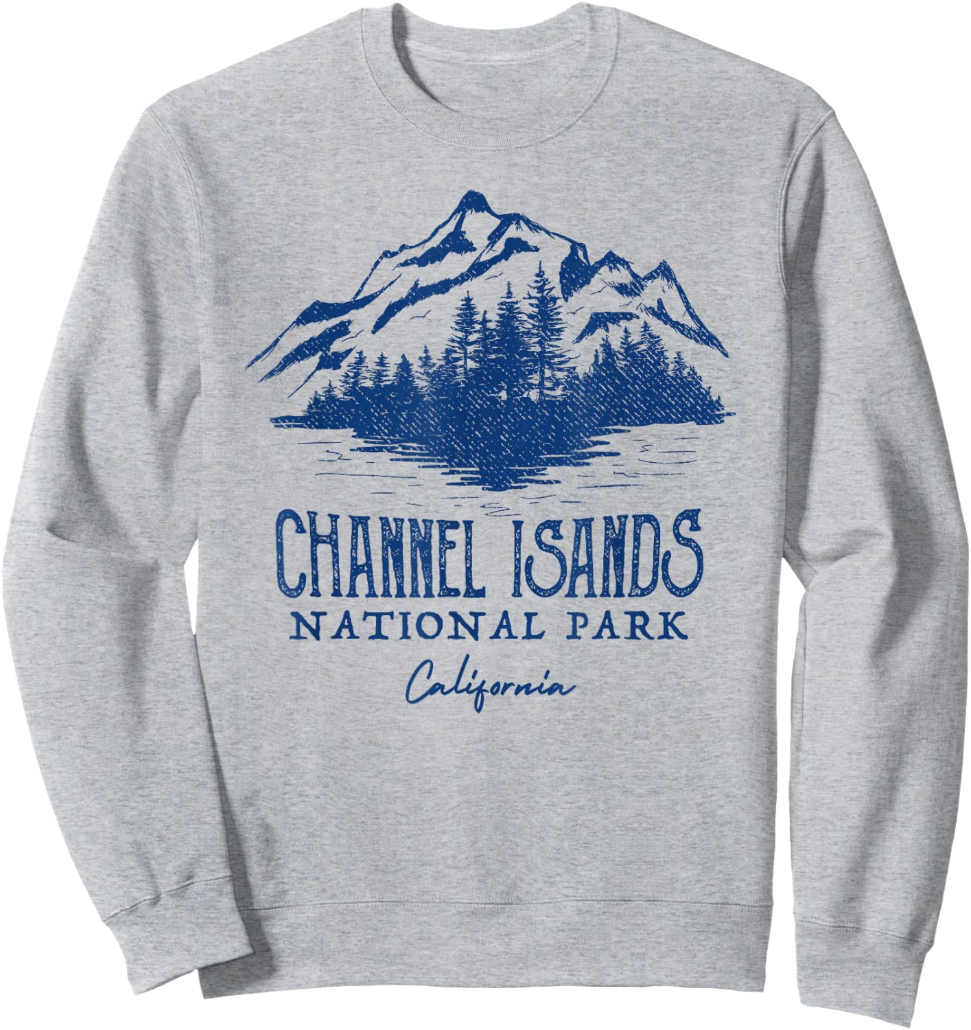 Vintage Channel Islands National Park California Sweatshirt - Sweatshirt | Ash