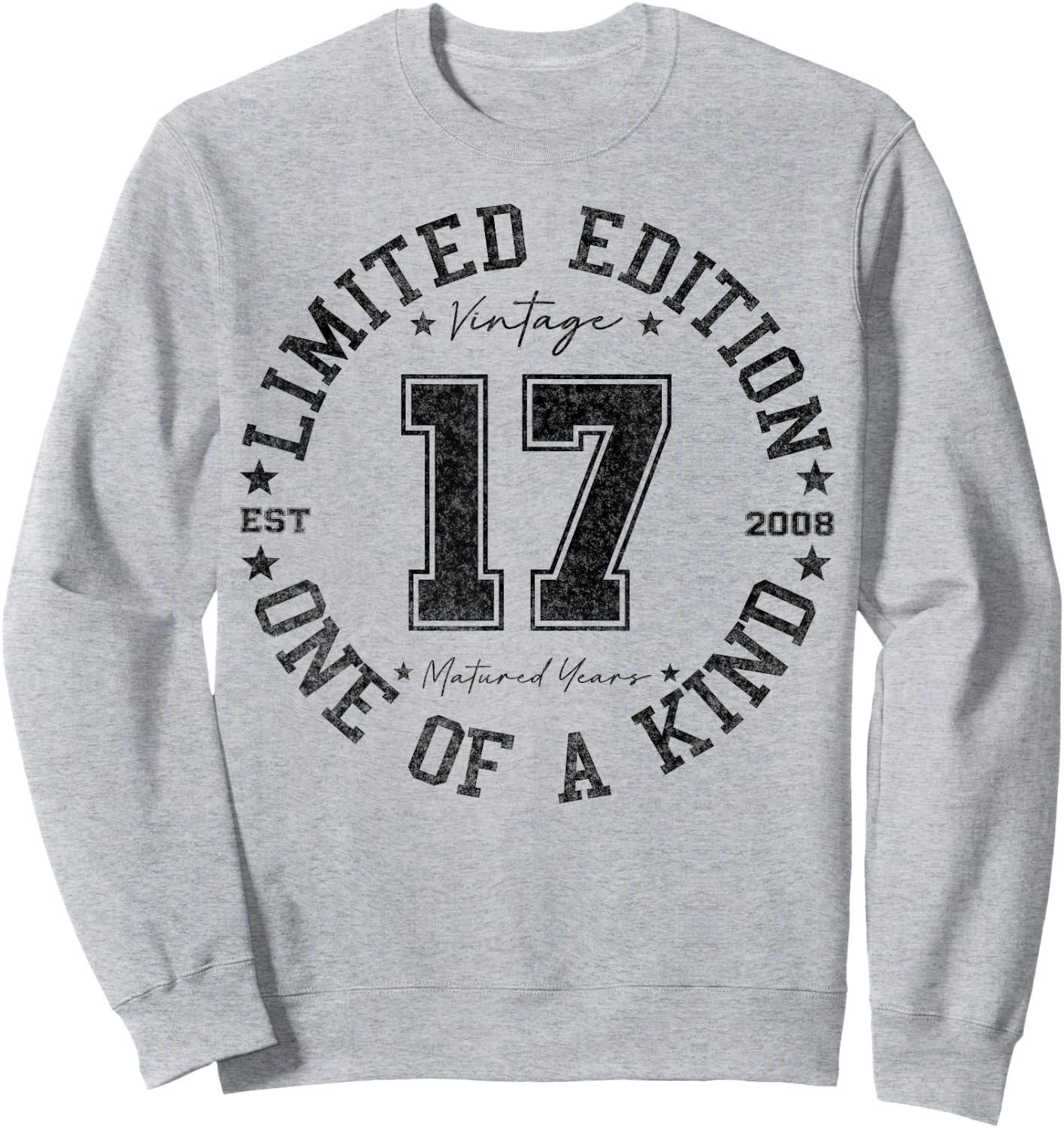 17 Year Old Gifts Vintage 2008 Limited Edition 17th Birthday Sweatshirt - Sweatshirt | Ash