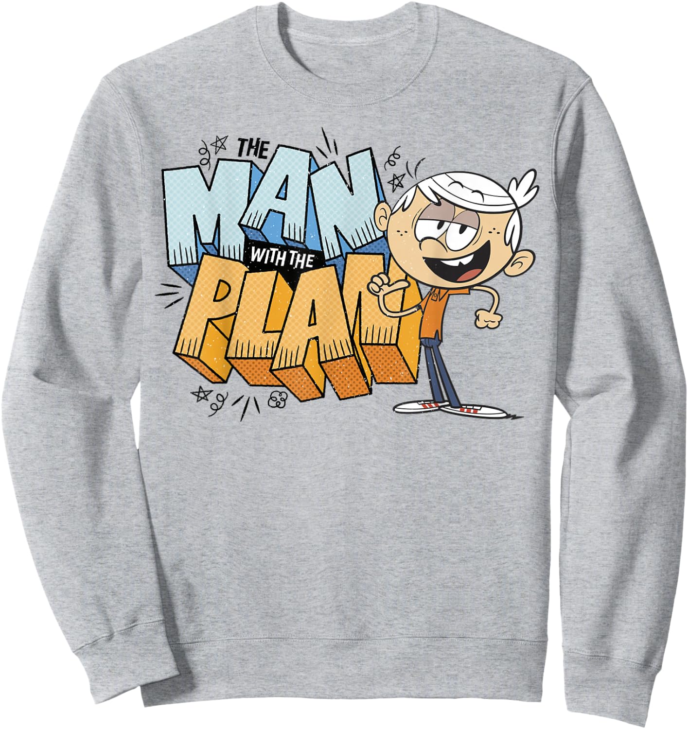 The Loud House Lincoln Loud The Man with The Plan Sweatshirt - Sweatshirt | Ash