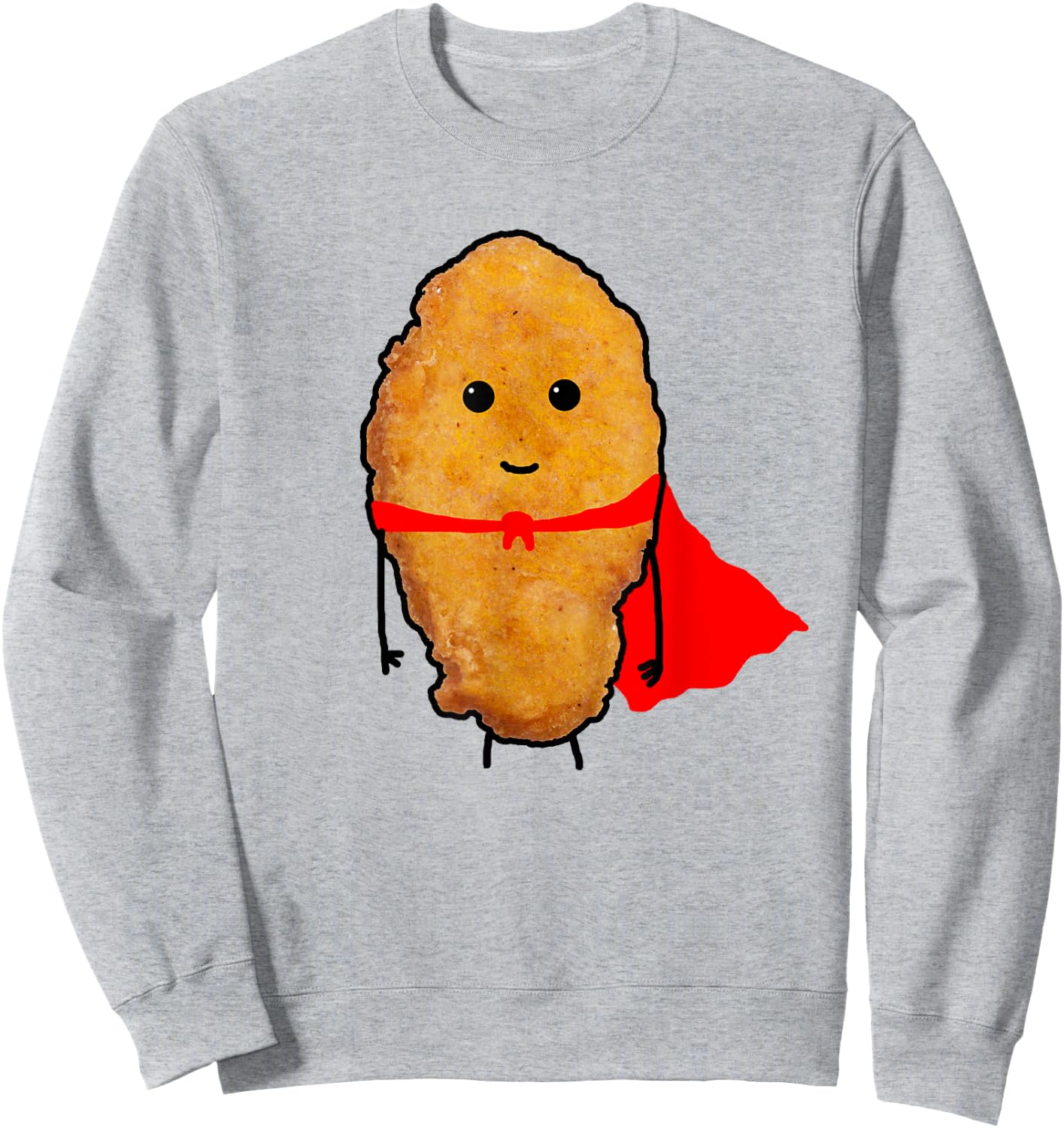 Super Hero Chicken Nuggets Women Kid's Sweatshirt - Sweatshirt | Ash