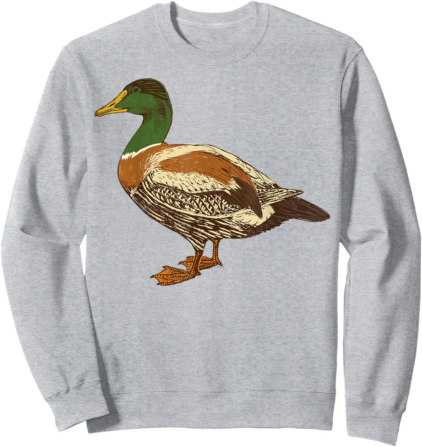 Mallard Duck Shirt | Cute I Love Waterfowls Gift Sweatshirt - Sweatshirt | Ash