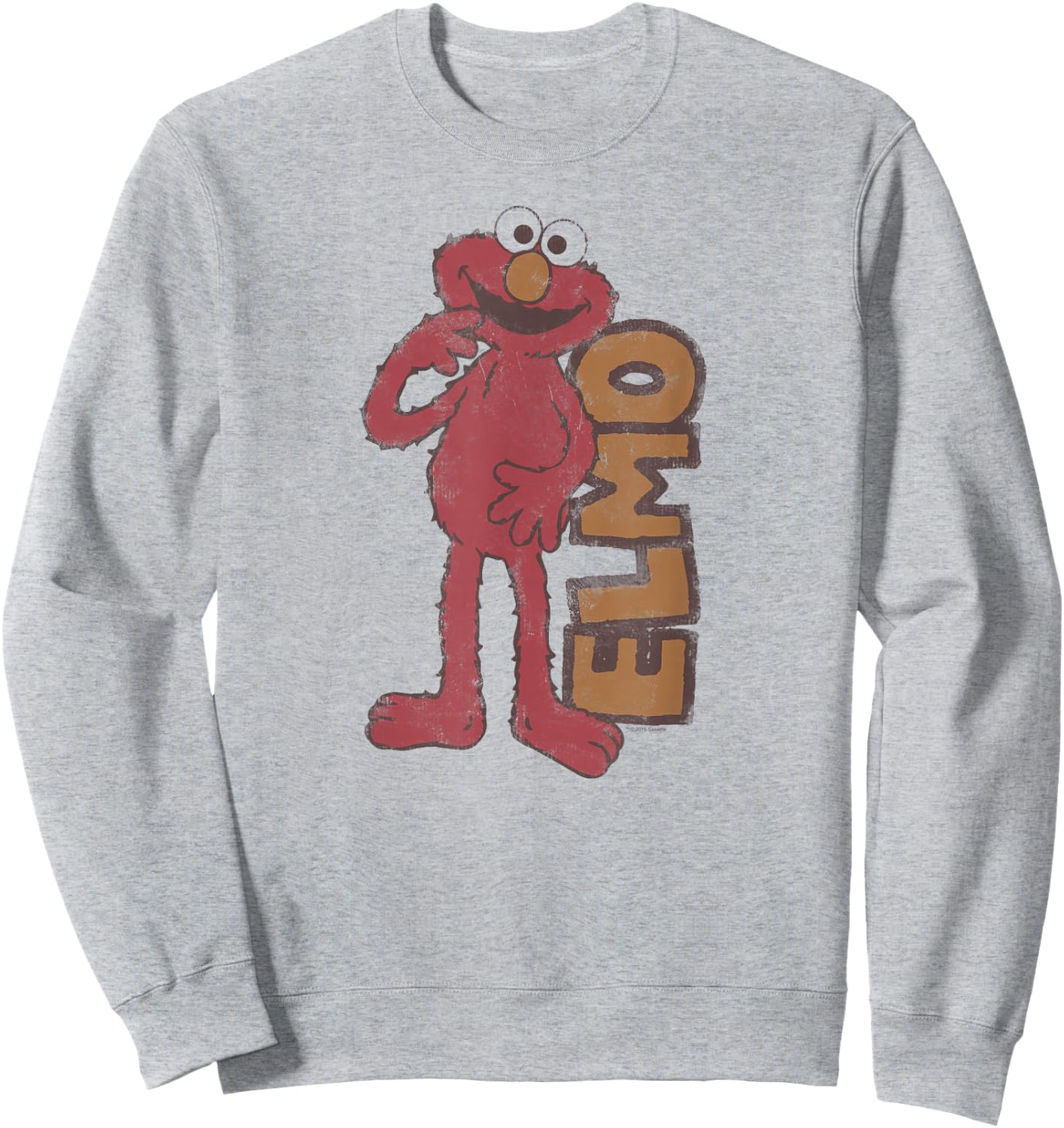Sesame Street Vintage Elmo T Shirt Sweatshirt - Sweatshirt | Ash