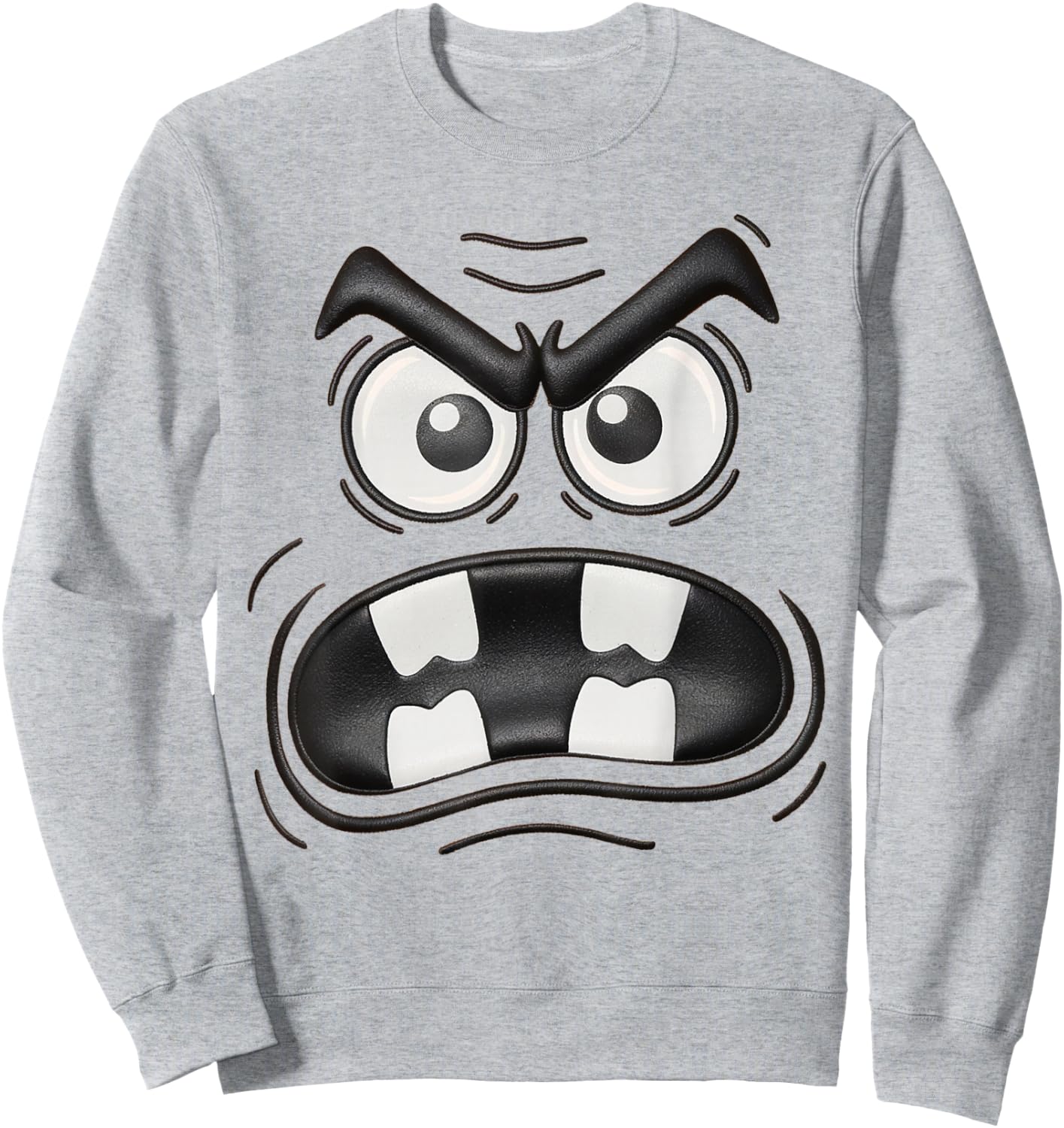 Creepy Carrots Face Halloween Funny Costume Kids Boys Women Sweatshirt - Sweatshirt | Ash