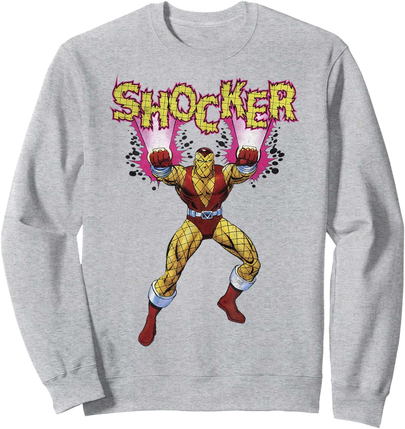 Marvel Shocker Classic Retro 90's Spider-Man Villain Sweatshirt - Sweatshirt | Ash