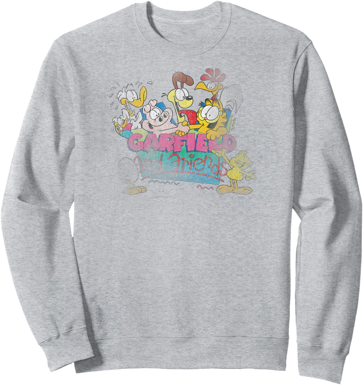Garfield Garfield and Friends Sweatshirt - Sweatshirt | Ash
