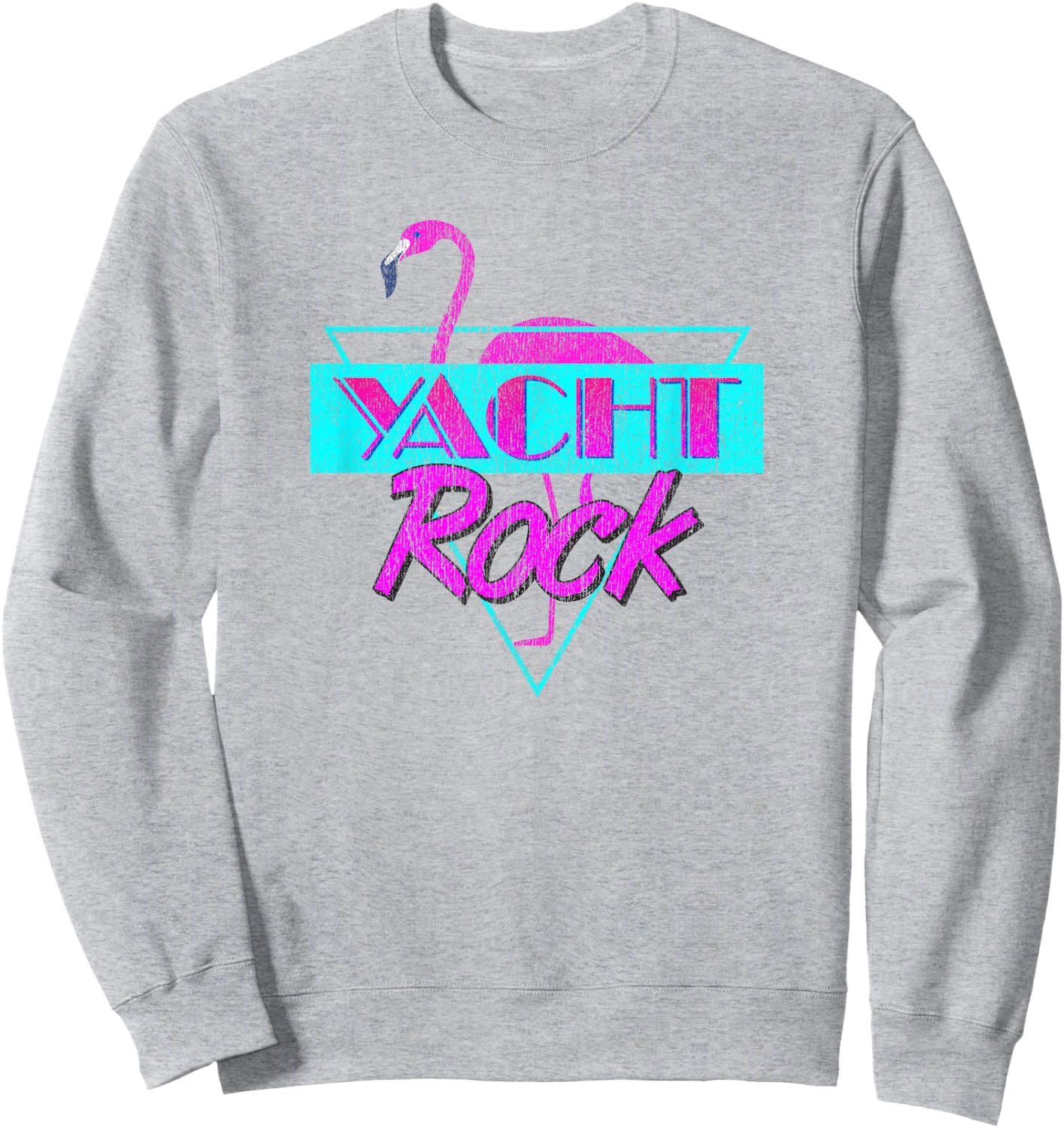 Yacht Rock Party Boat Drinking 80s Faded Sweatshirt - Sweatshirt | Ash
