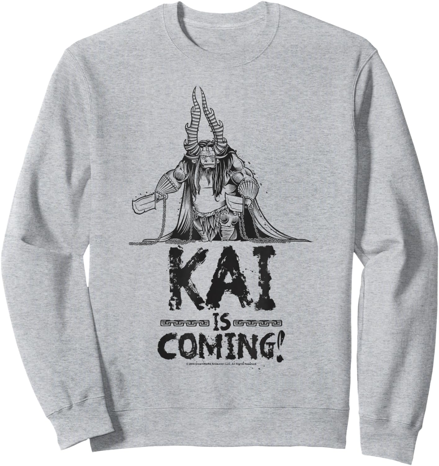 Kung Fu Panda Kai Is Coming Sketch Portrait Sweatshirt - Sweatshirt | Ash