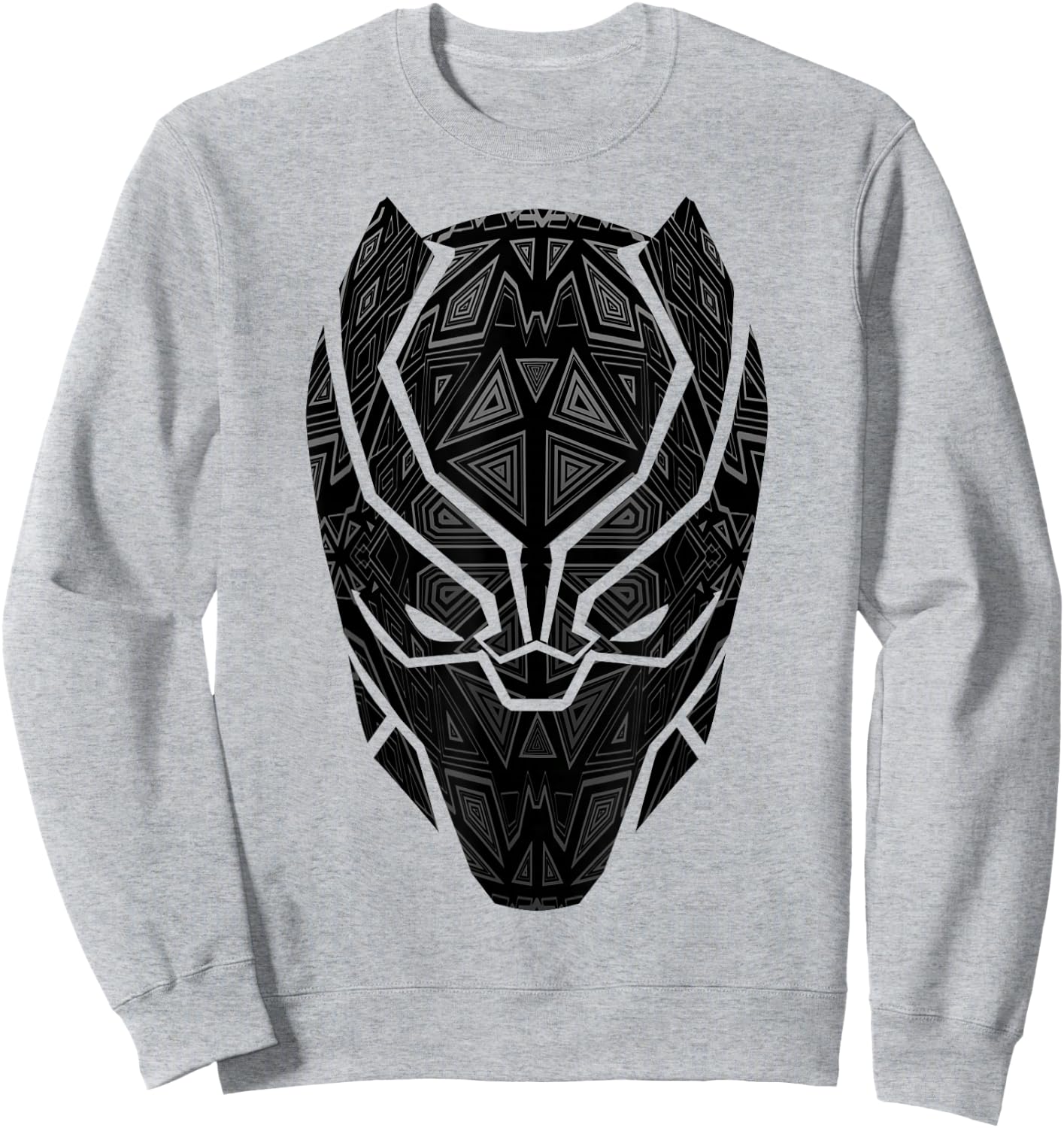 Marvel Black Panther Geometric Prism Mask Sweatshirt - Sweatshirt | Ash
