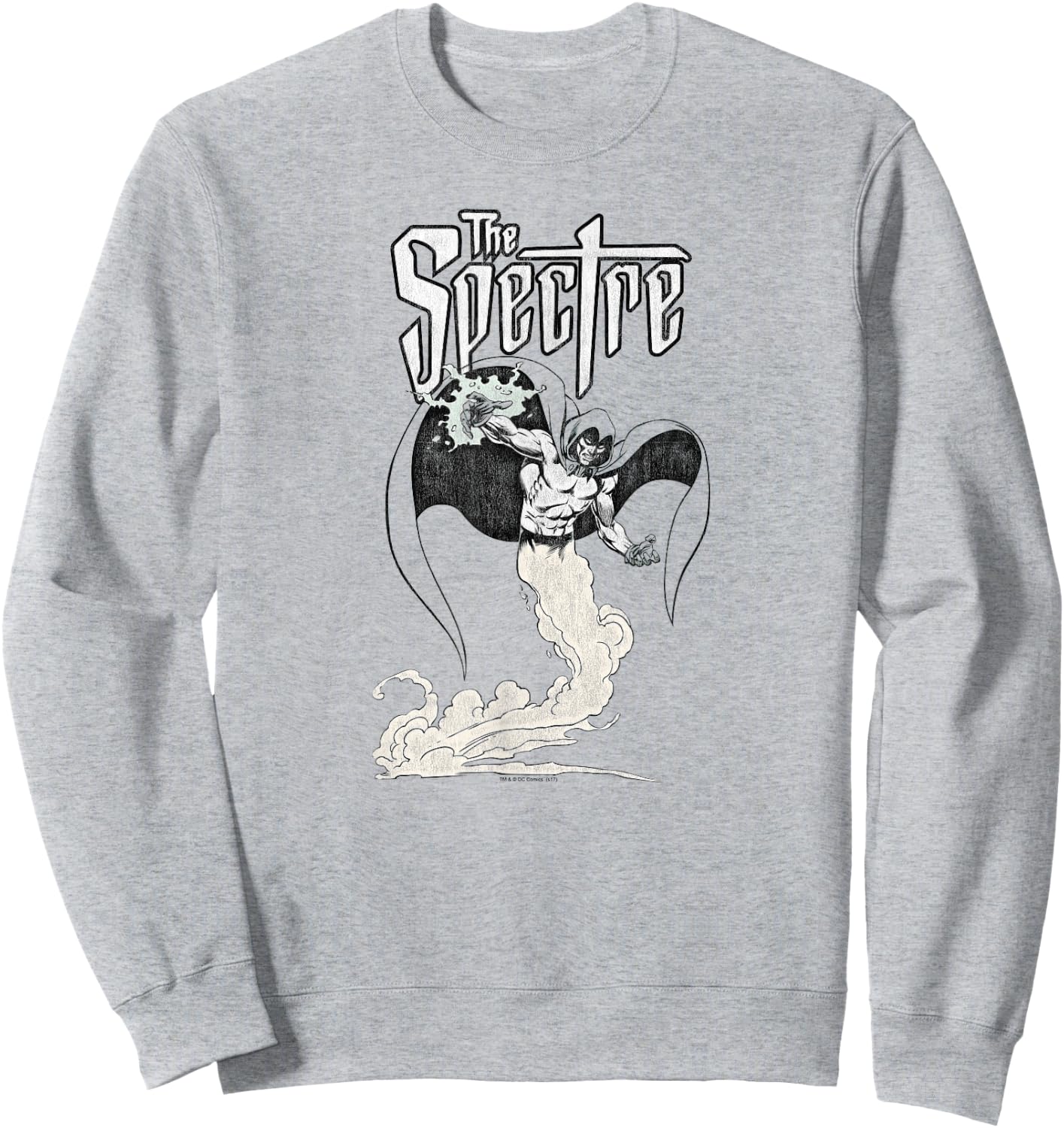 DC Comics Justice League The Spectre -Adults Green Short Sleeve Classic Fit , Small Sweatshirt - Sweatshirt | Ash