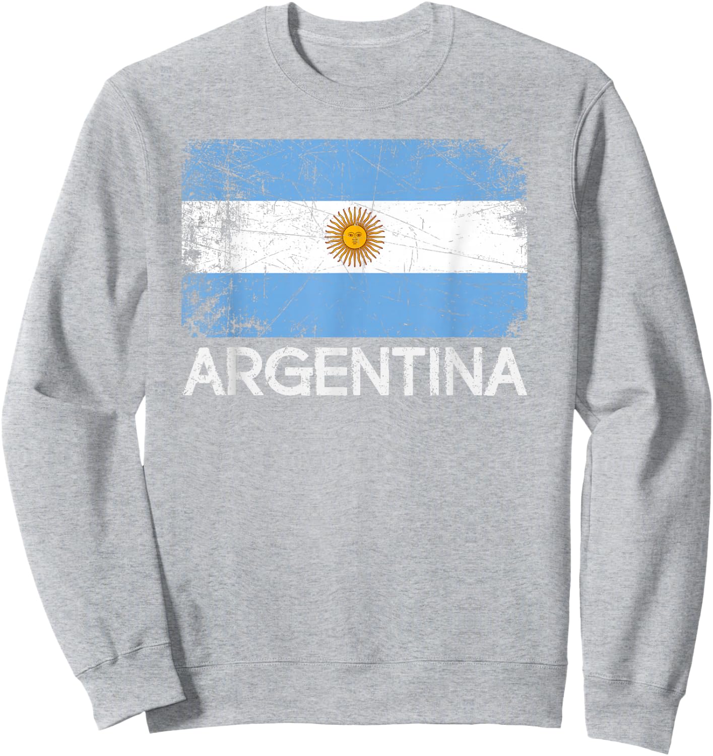 Argentinian Flag | Vintage Made in Argentina Gift Sweatshirt - Sweatshirt | Ash