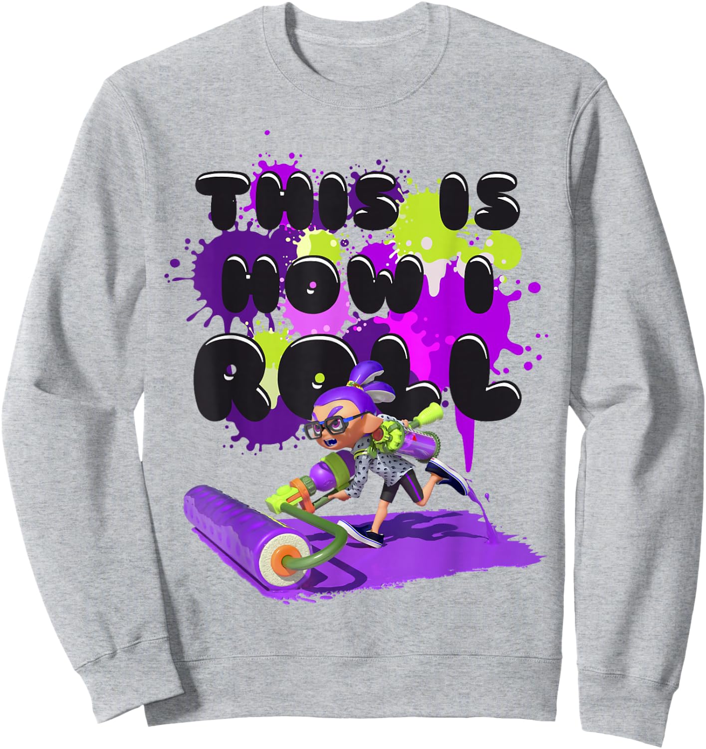 Splatoon Purple Inkling This is How I Roll Sweatshirt - Sweatshirt | Ash