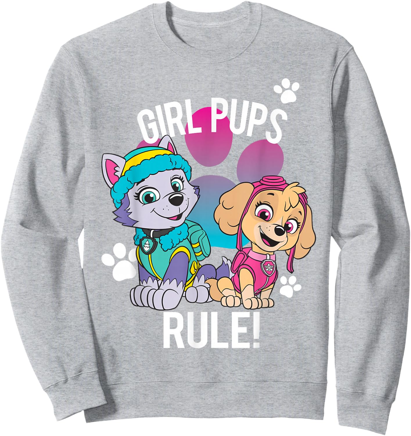 Paw Patrol Girl Pups Rule! Sweatshirt - Sweatshirt | Ash