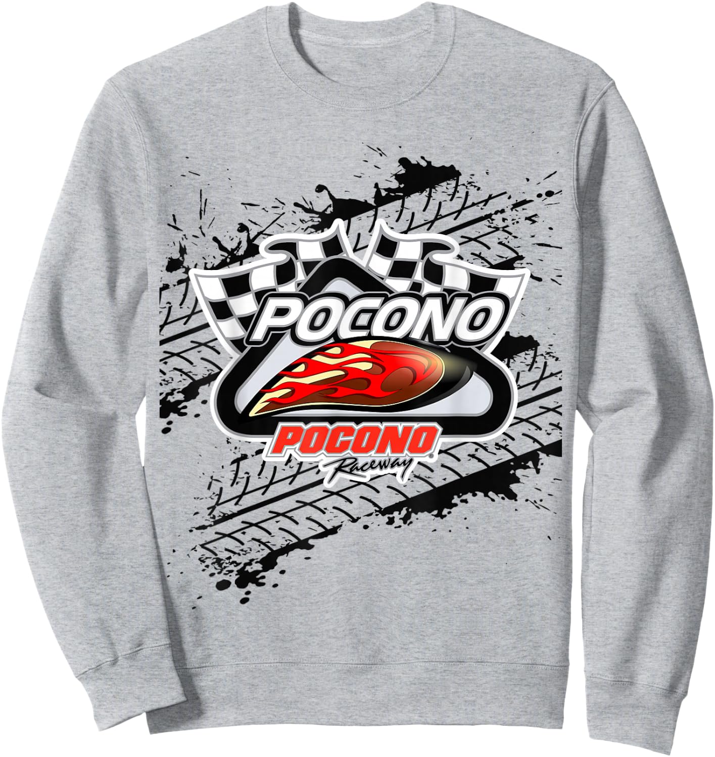 Pennsylvania Pocono Mountain Motorcycle race Men's Sweatshirt - Sweatshirt | Ash
