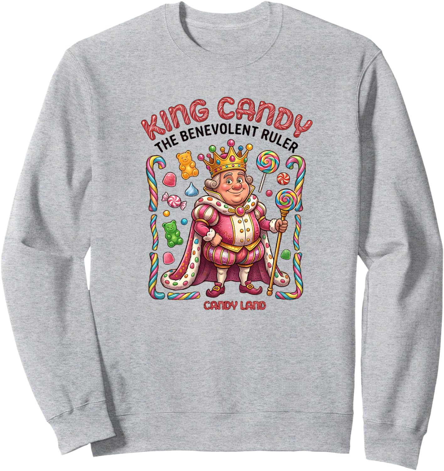 King Candy Sweatshirt - Sweatshirt | Ash
