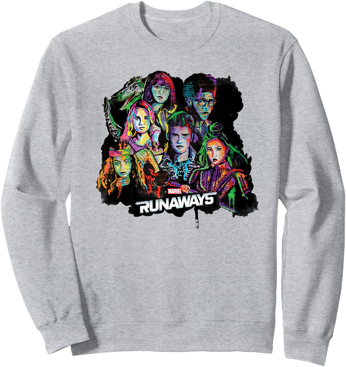 Marvel Runaways Group Shot Sweatshirt - Sweatshirt | Ash