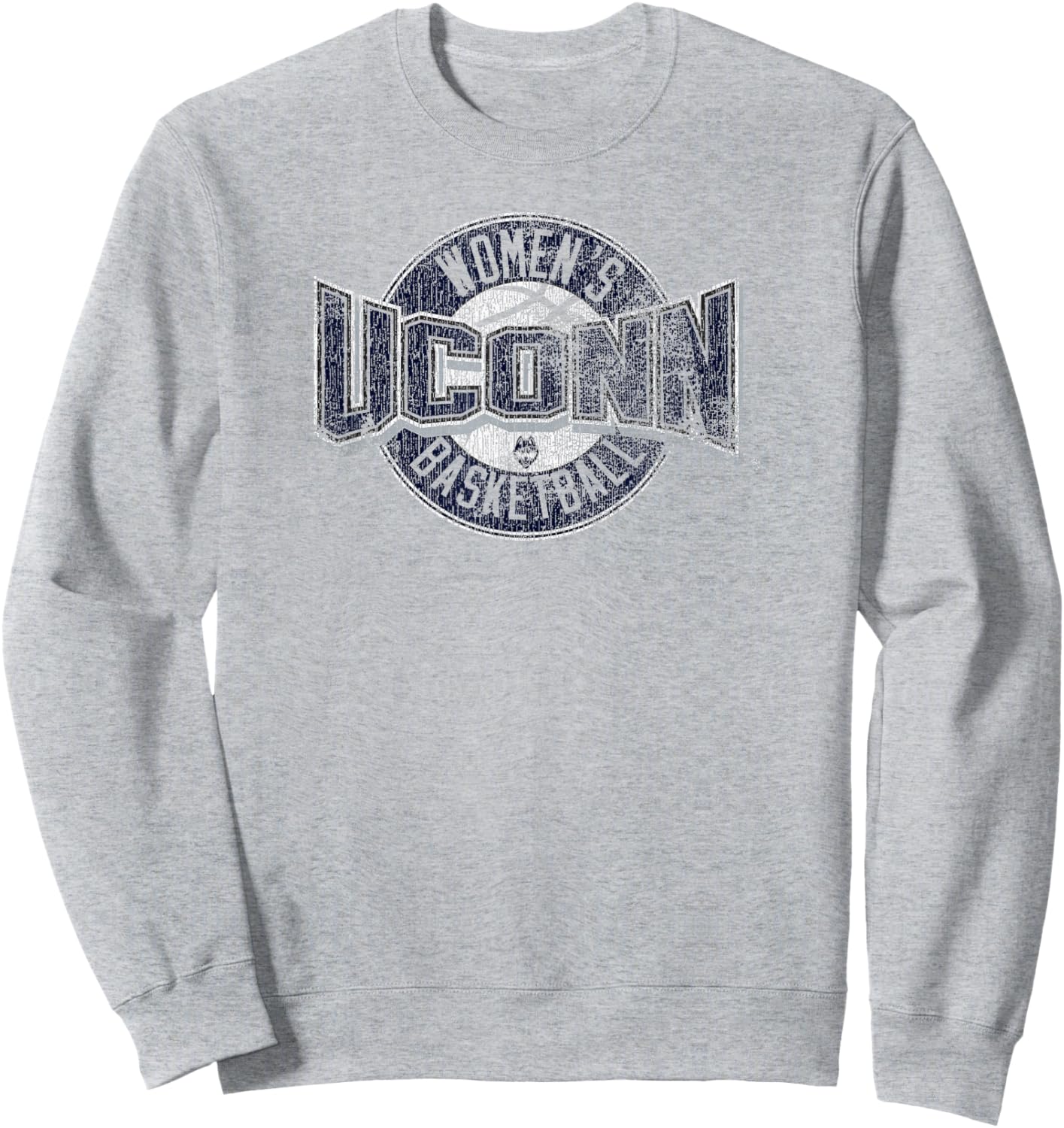 Connecticut Huskies Women's Basketball Distressed Red Sweatshirt - Sweatshirt | Ash