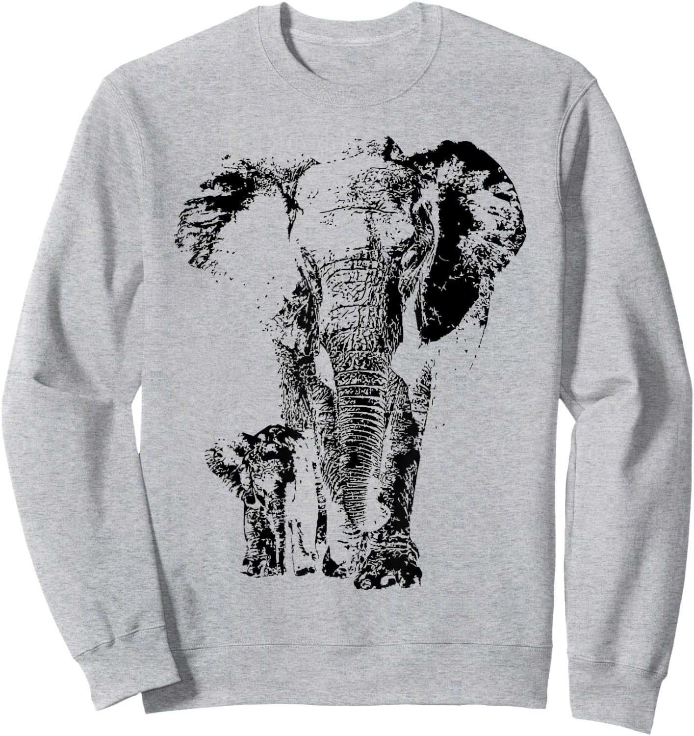 Elephant Animal Friend Save The Elephants Sweatshirt - Sweatshirt | Ash