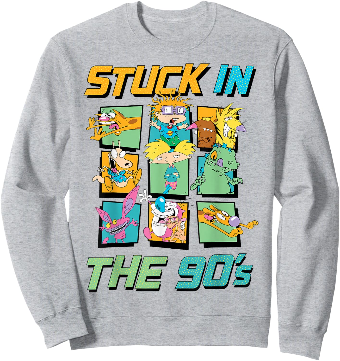 Nickelodeon Stuck in The 90s Sweatshirt - Sweatshirt | Ash