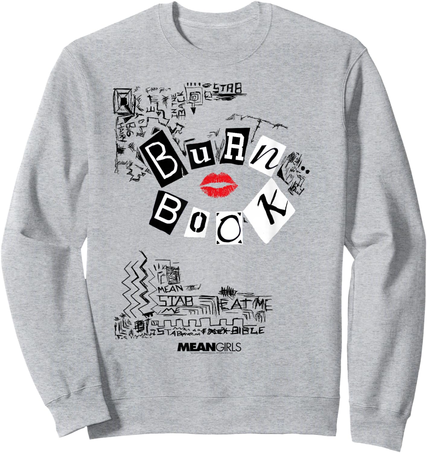 Mean Girls Burn Book with Doodles Y2K Movie Sweatshirt - Sweatshirt | Ash