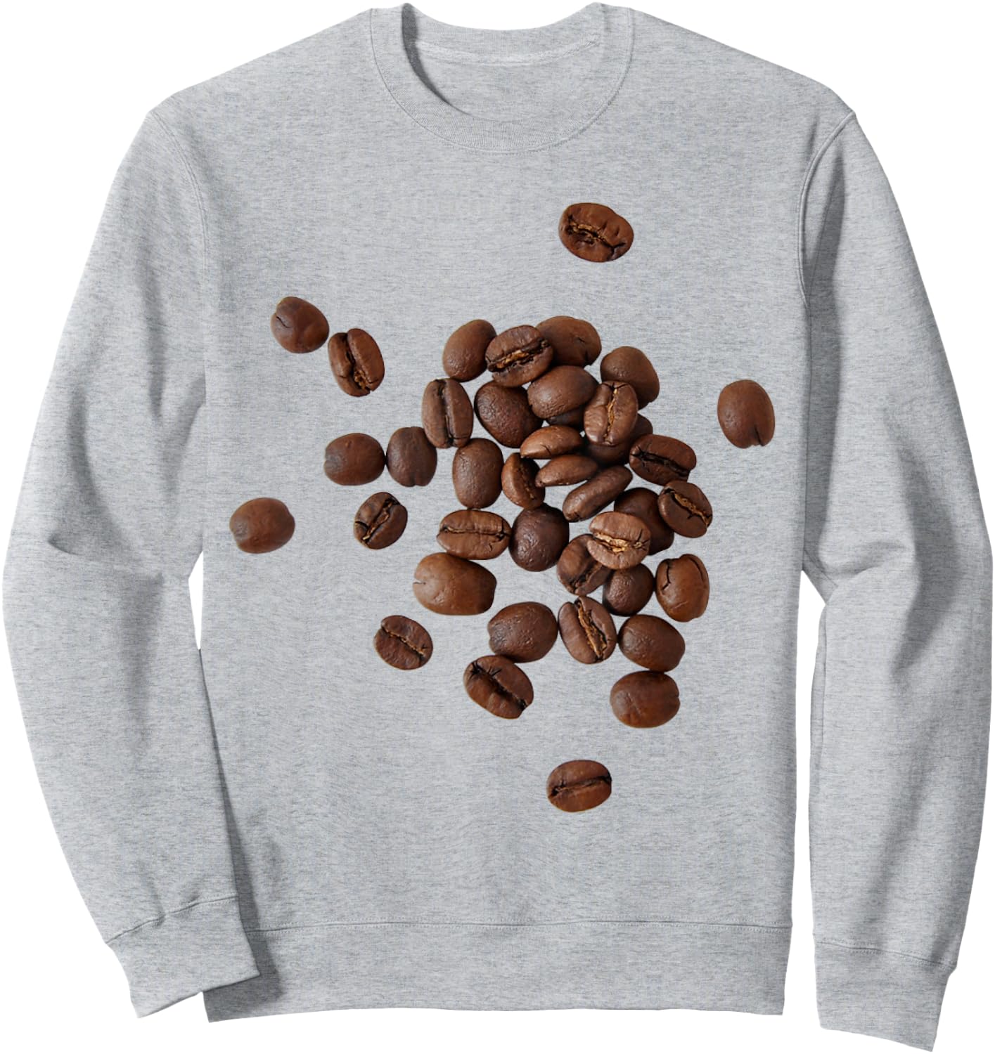 Coffee Beans Whole Bean Coffee Cafe Spilled Halloween Sweatshirt - Sweatshirt | Ash