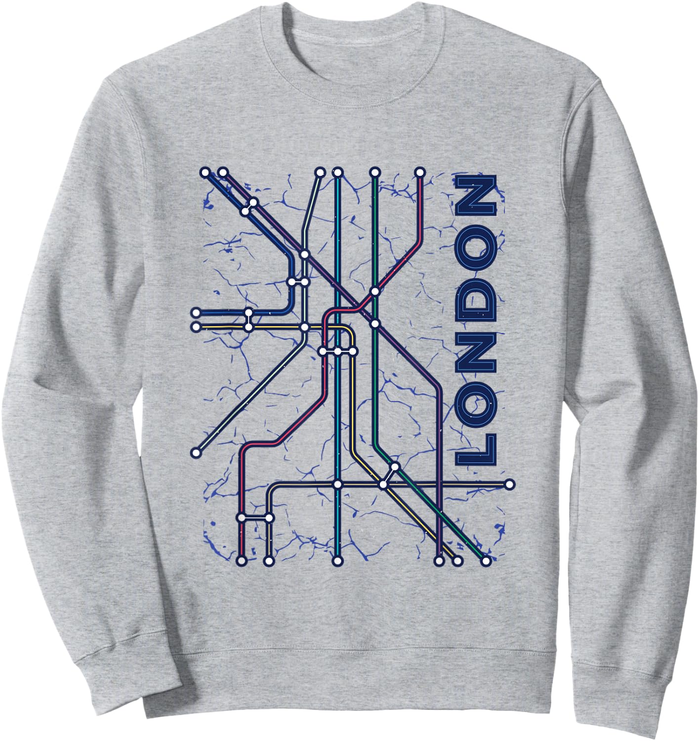 London Underground Tube Sweatshirt - Sweatshirt | Ash