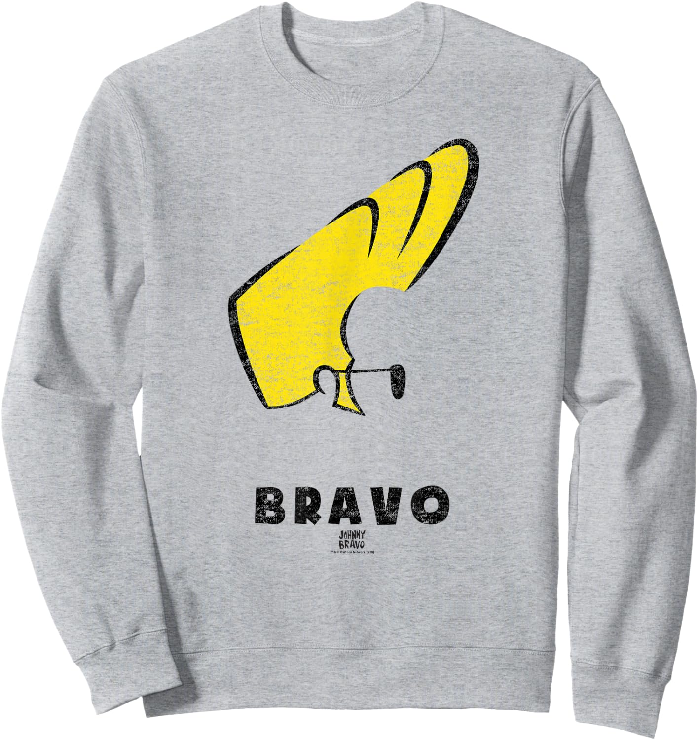 Johnny Bravo Johnny Hair Sweatshirt - Sweatshirt | Ash