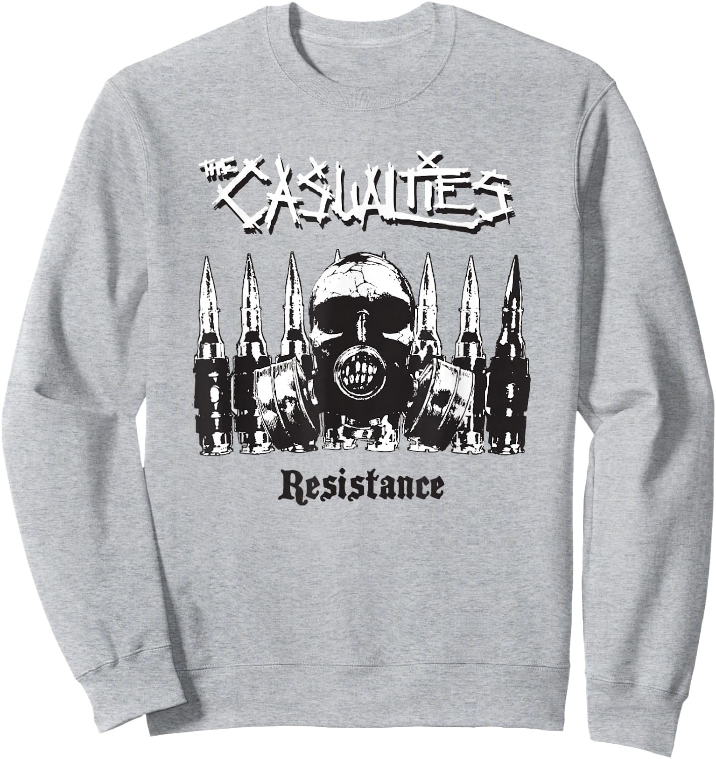 The Casualties - Resistance - Official Merchandise Sweatshirt - Sweatshirt | Ash