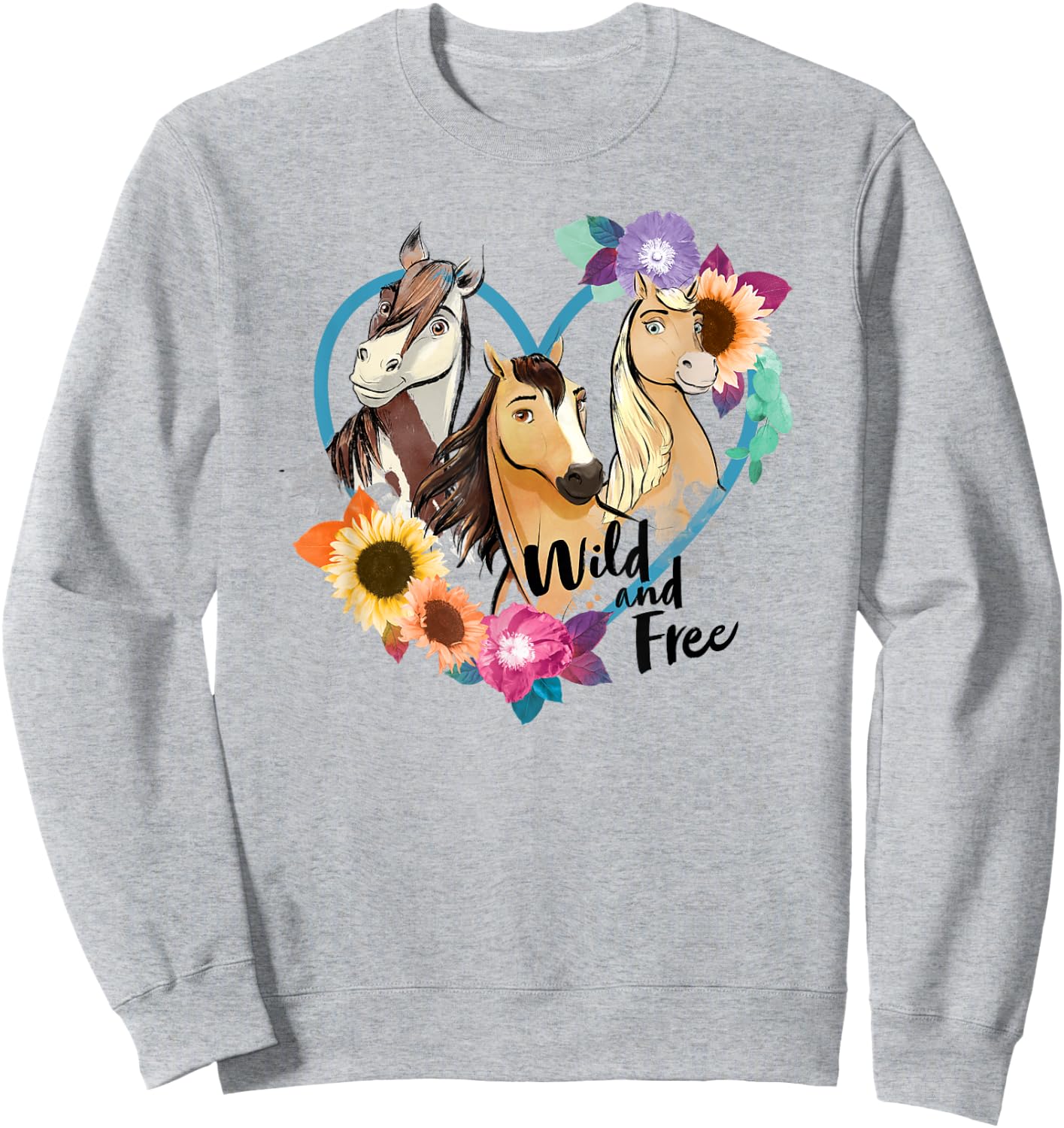 Spirit Riding Free Wild and Free Sweatshirt - Sweatshirt | Ash