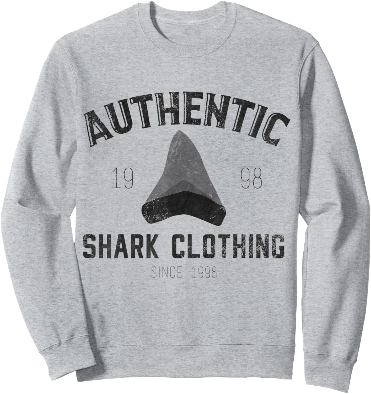 Shark Tooth Inspired Clothing Shark Teeth Design Sweatshirt - Sweatshirt | Ash