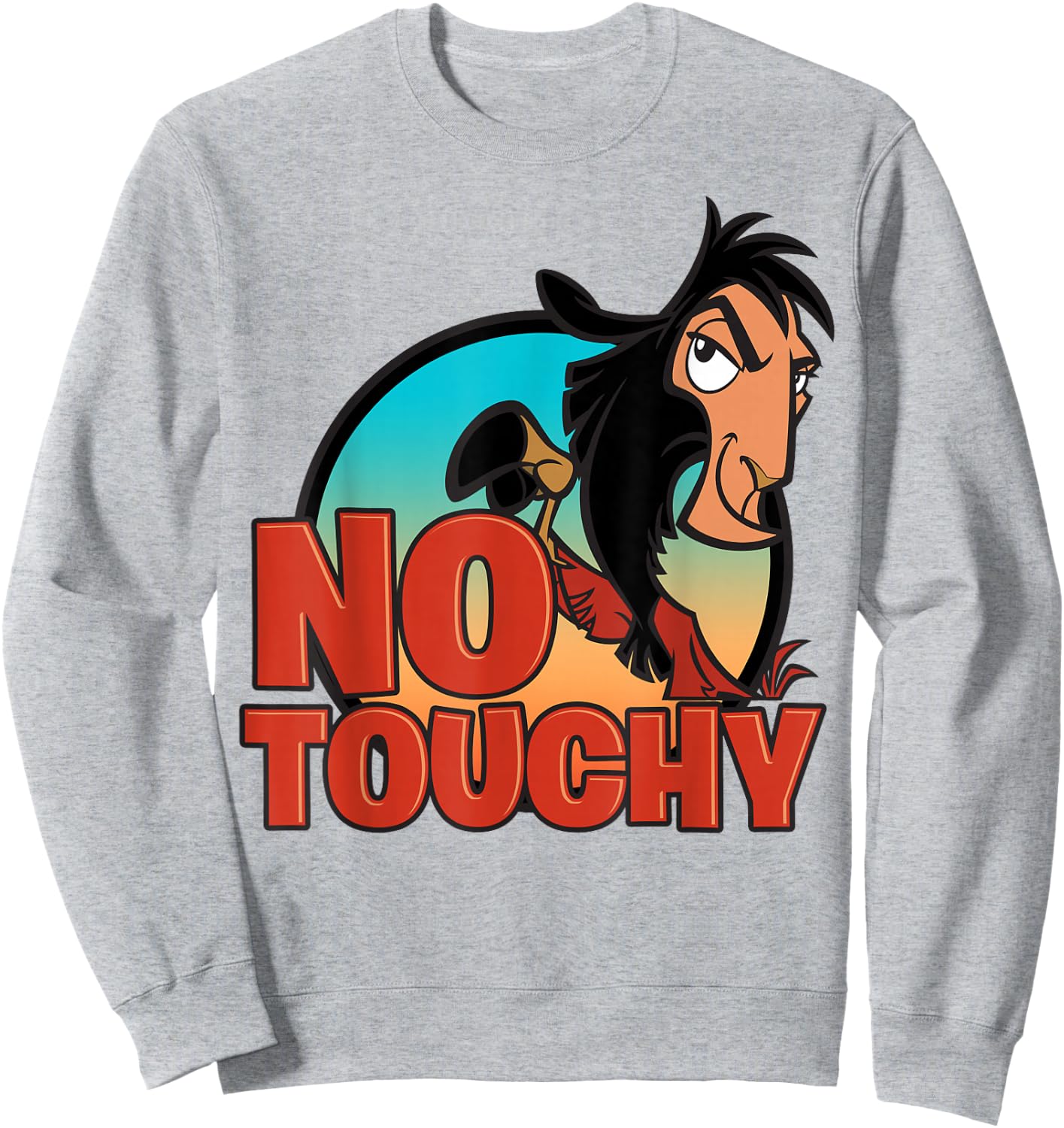 Disney Emperor's New Groove No Touchy Smirky Graphic Sweatshirt - Sweatshirt | Ash