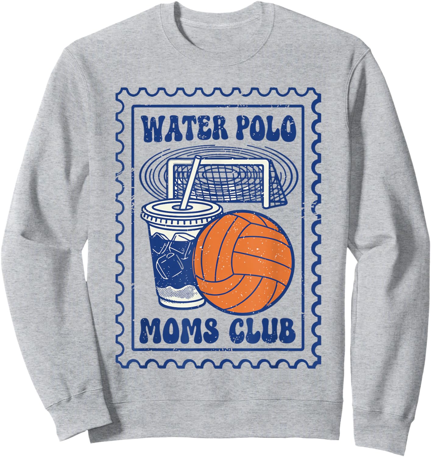 Water Polo Moms Club Vintage Sweatshirt - Sweatshirt | Ash