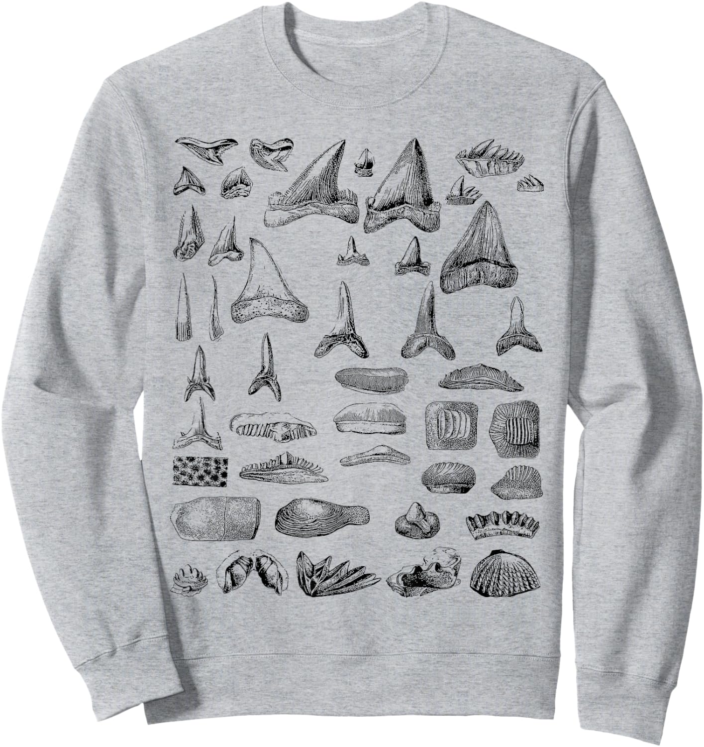 Shark Teeth Shirt Sweatshirt - Sweatshirt | Ash