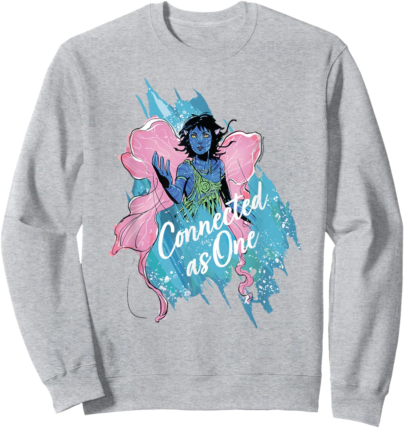 Avatar: The Way Of Water Kiri Connected As One Colorful Logo Sweatshirt - Sweatshirt | Ash