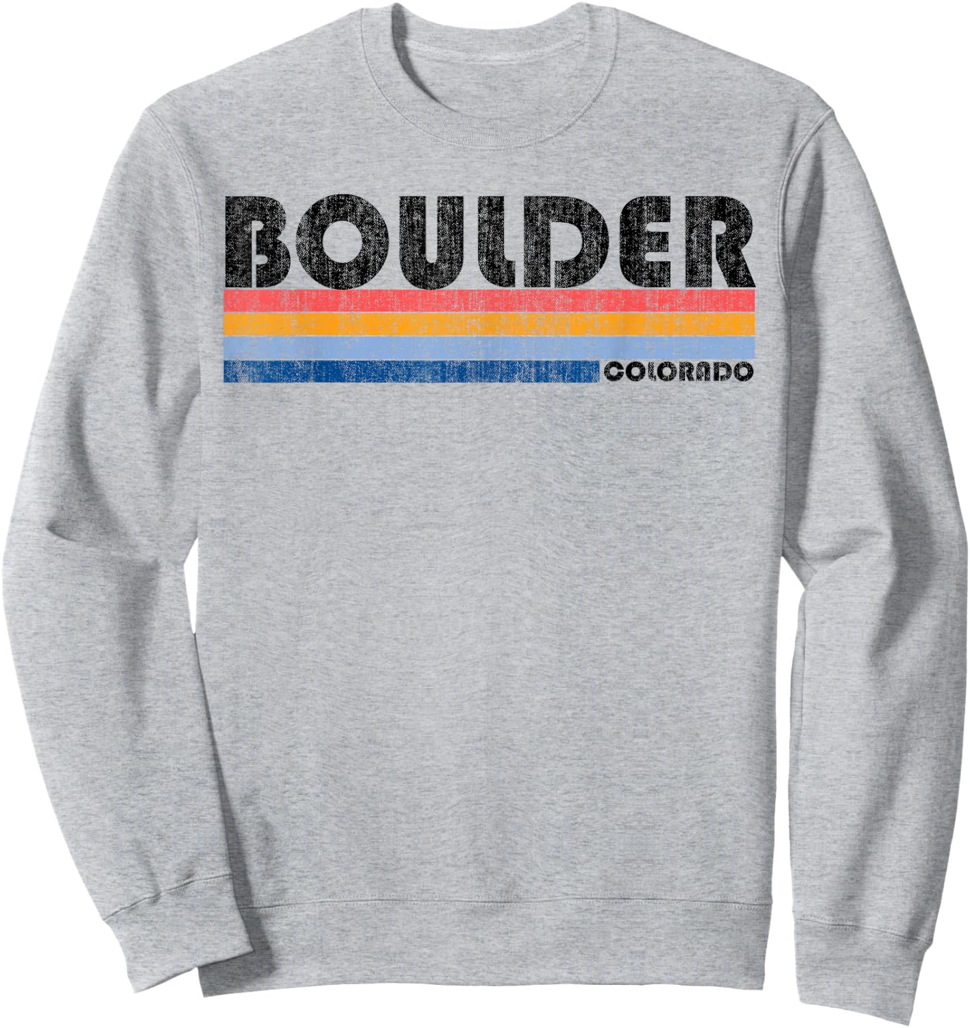 Vintage 1980s Style Boulder, CO Sweatshirt - Sweatshirt | Ash