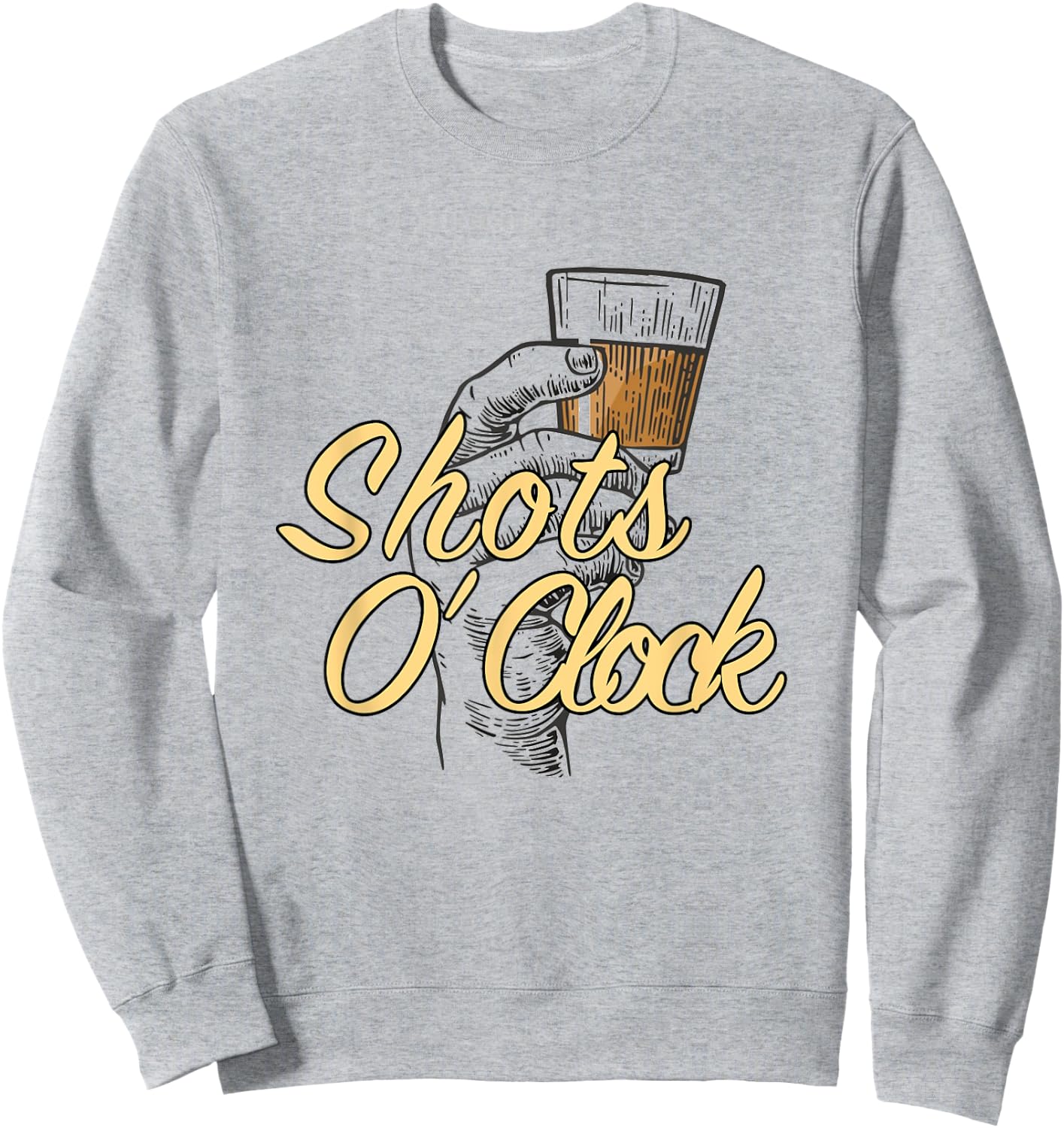 Shots O' Clock Sweatshirt - Sweatshirt | Ash
