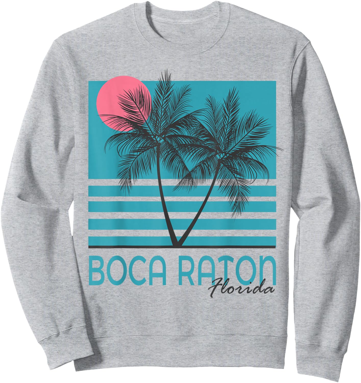 Boca Raton FL T Shirt Vintage Florida Souvenirs Sweatshirt - Sweatshirt | Ash