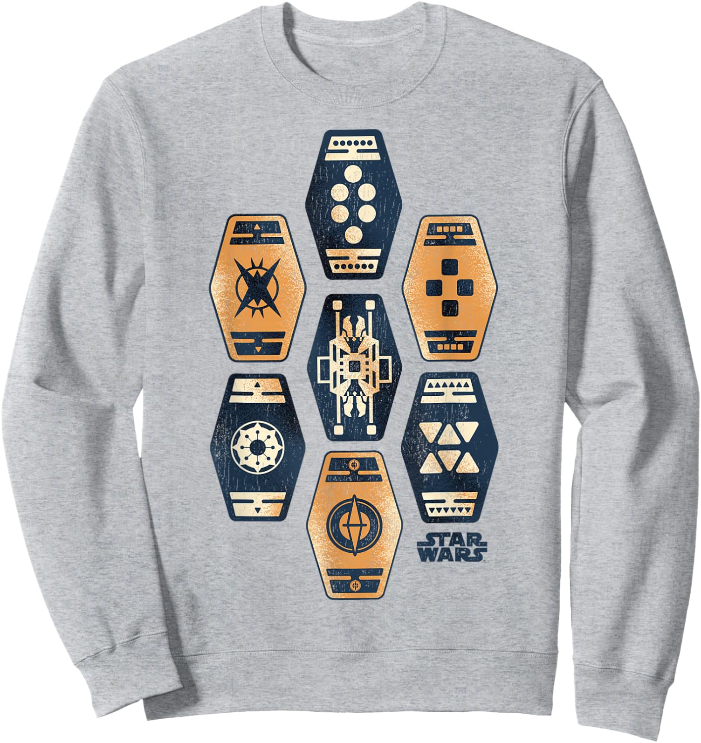 Star Wars Han Solo Movie Sabacc Game Vintage Graphic Sweatshirt - Sweatshirt | Ash