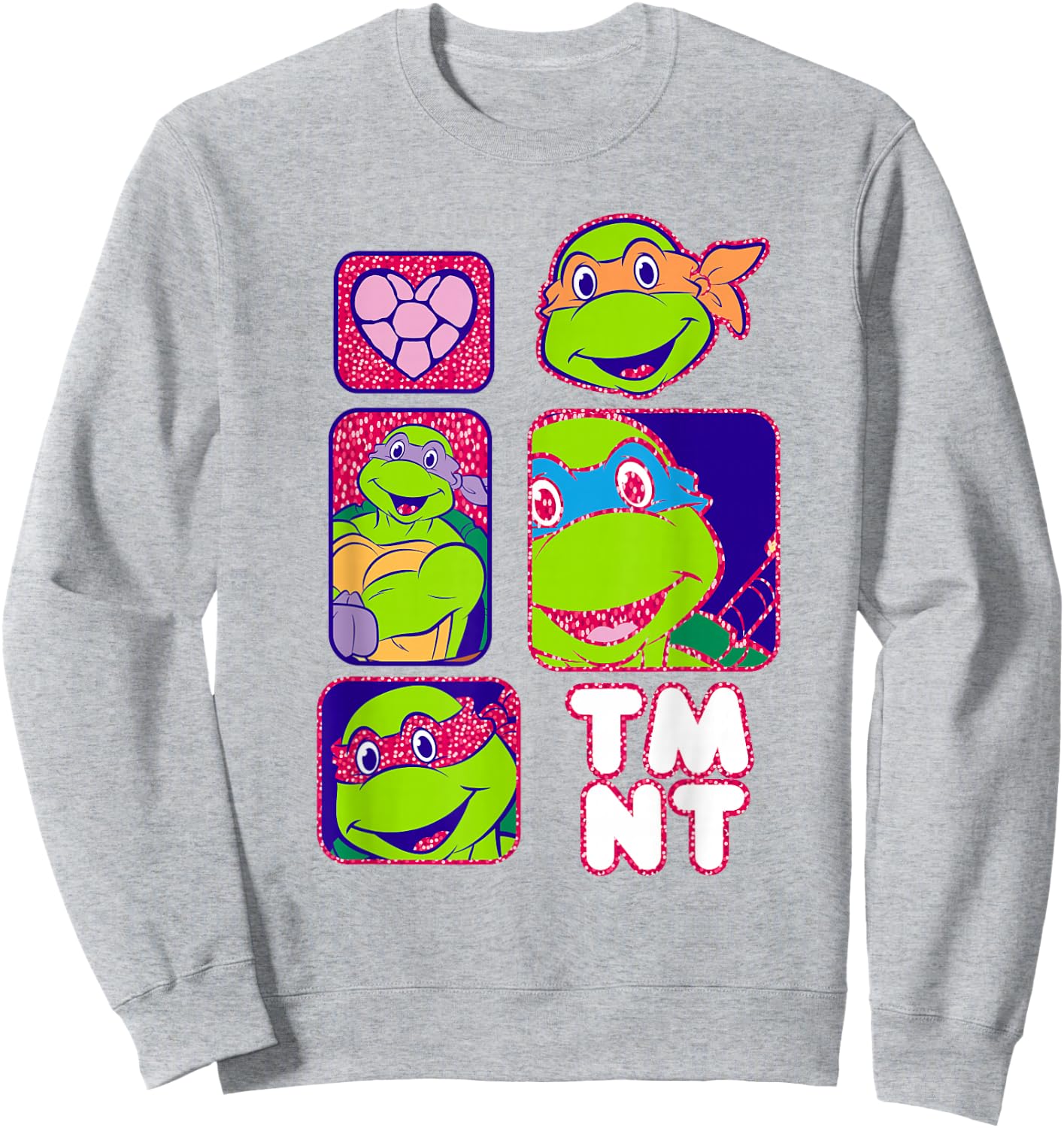 Teenage Mutant Ninja Turtles TMNT Box Portraits Sweatshirt - Sweatshirt | Ash