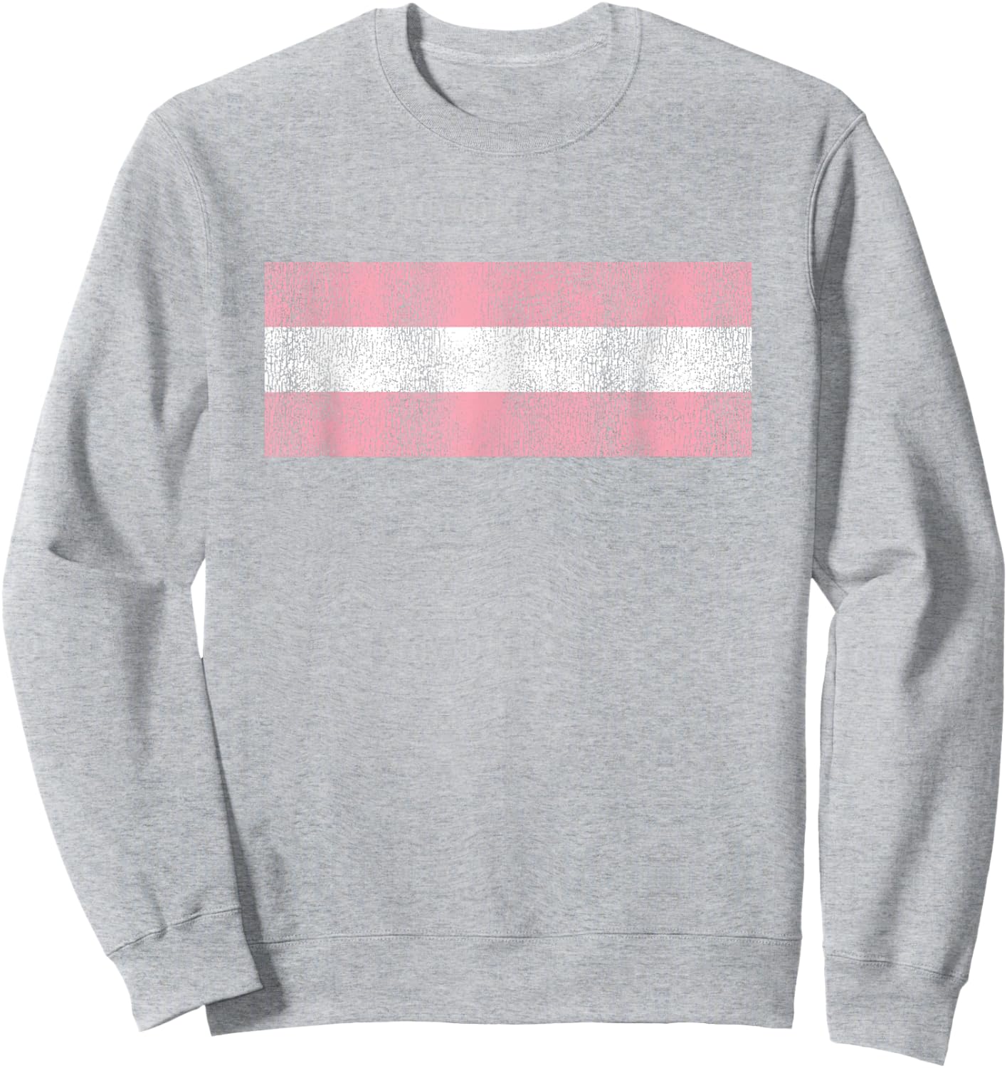 Retro Transgender Pride Flag for Trans Men Women and Kids Sweatshirt - Sweatshirt | Ash