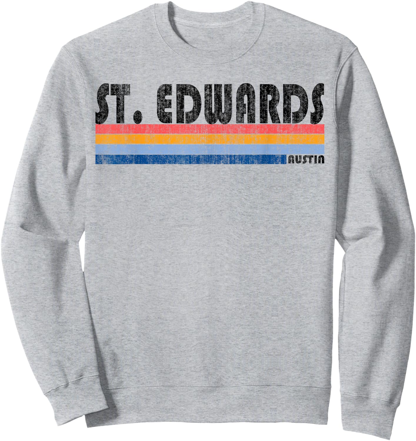 Vintage 1980s Style St. Edwards TX T Shirt Sweatshirt - Sweatshirt | Ash