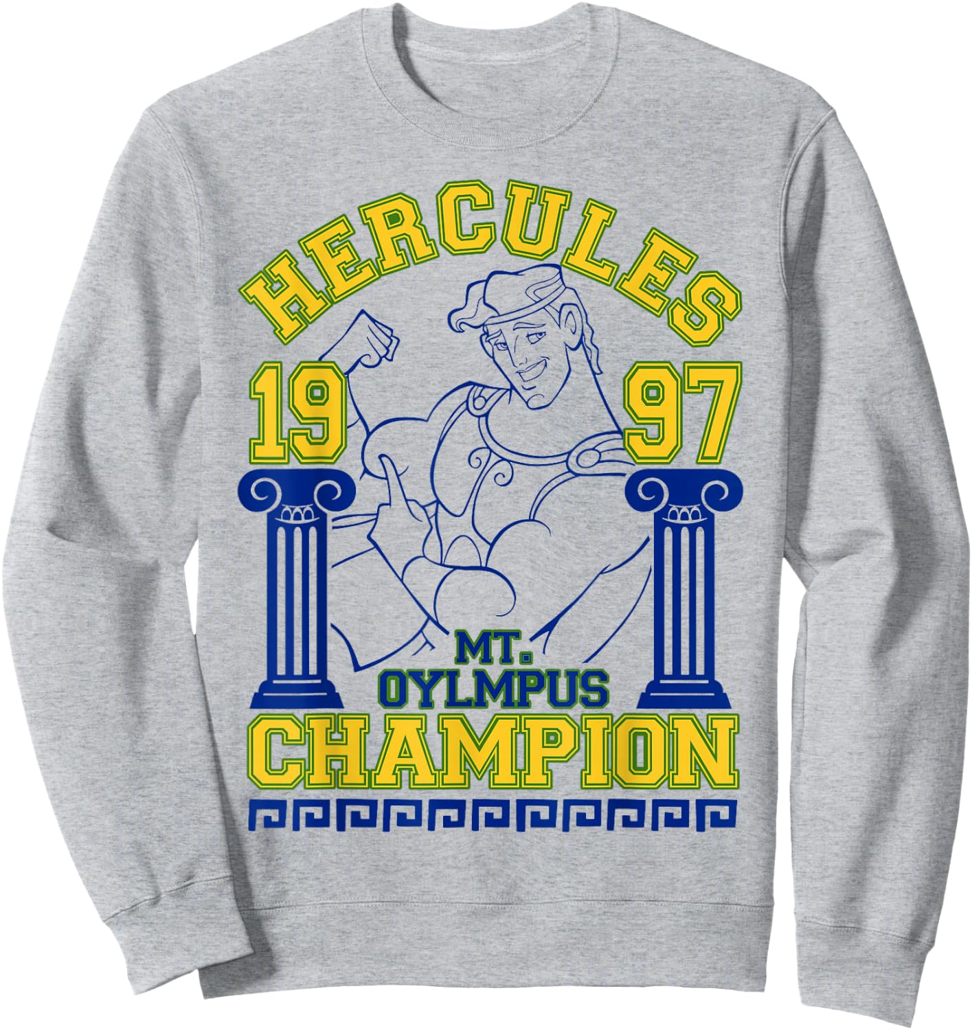 Disney Hercules 1997 Champion Graphic Sweatshirt - Sweatshirt | Ash