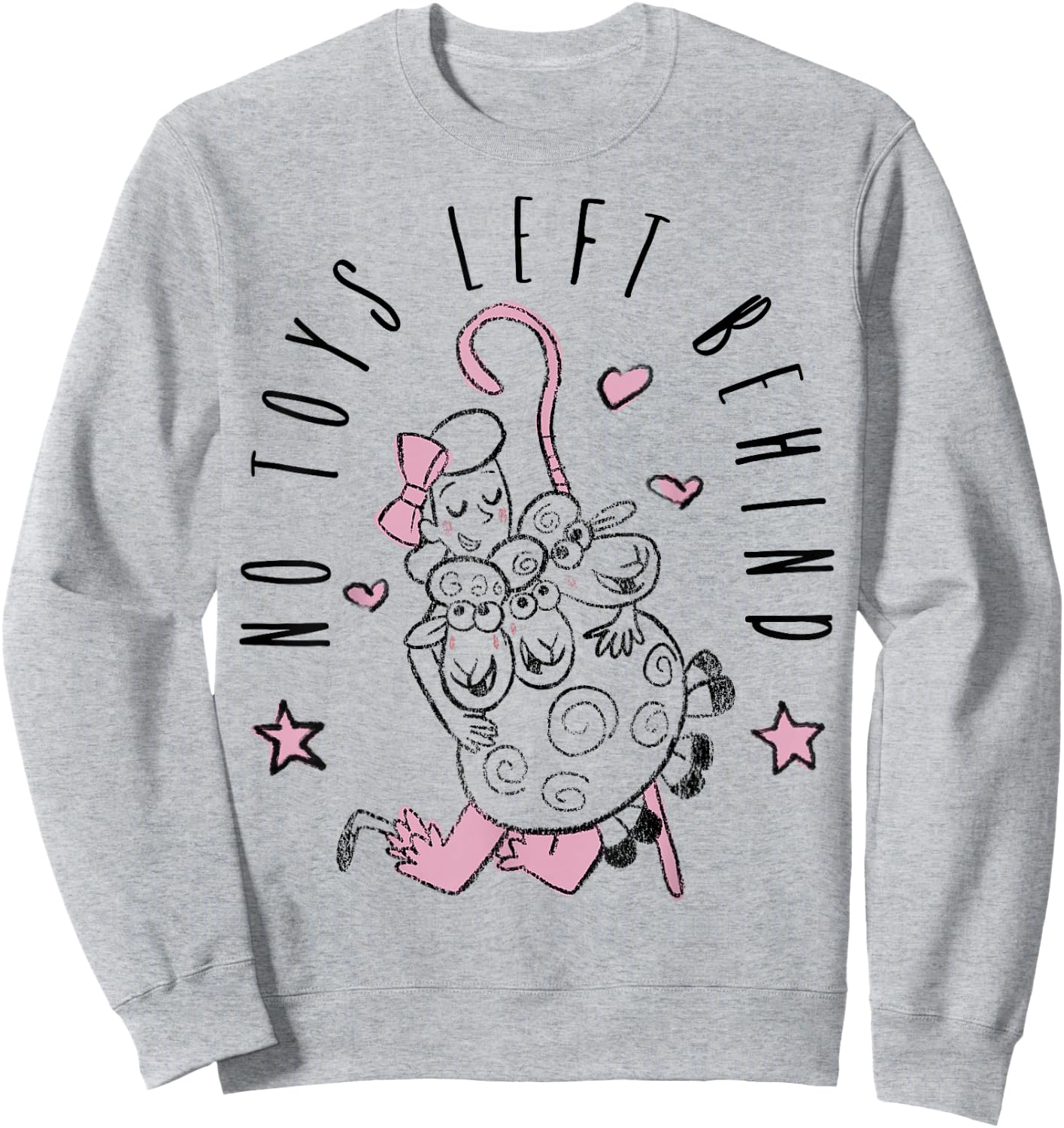 Disney Pixar Toy Story 4 Bo-Peep No Toys Left Behind Sweatshirt - Sweatshirt | Ash