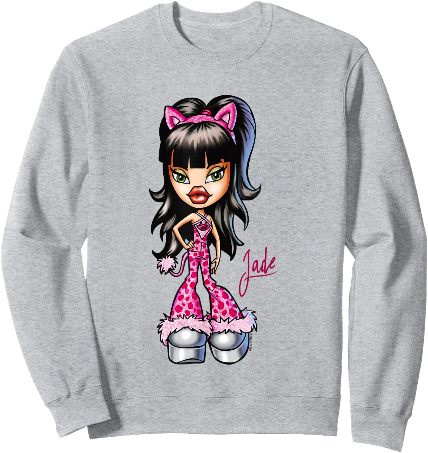 Bratz Halloween Jade Cat Costume Retro Sweatshirt - Sweatshirt | Ash
