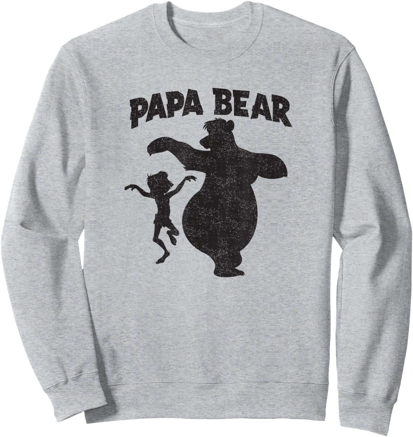 Disney Jungle Book Papa Bear Father's Day Sweatshirt - Sweatshirt | Ash