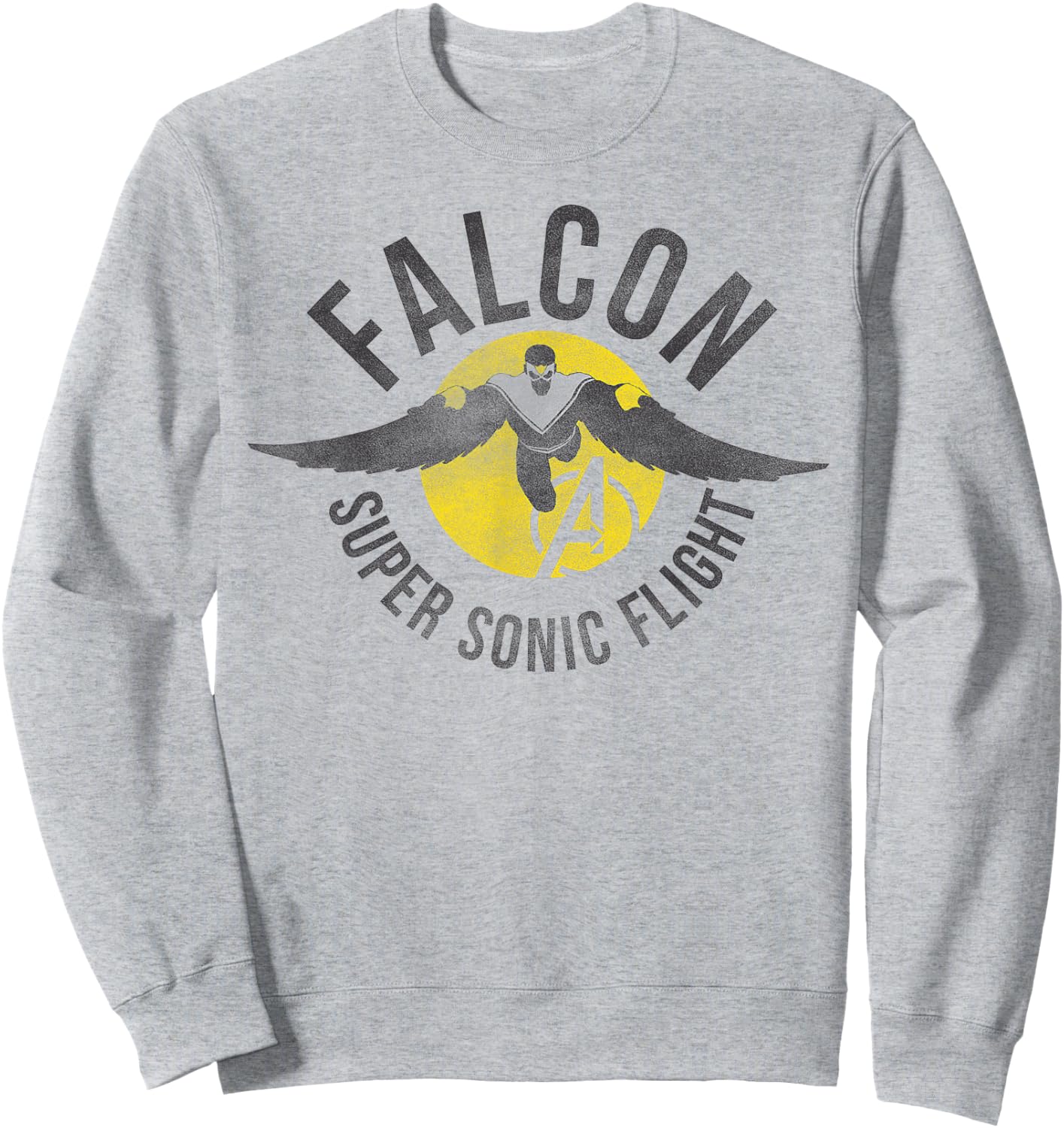 Marvel Assemble Falcon Super Sonic Flight Graphic Sweatshirt - Sweatshirt | Ash