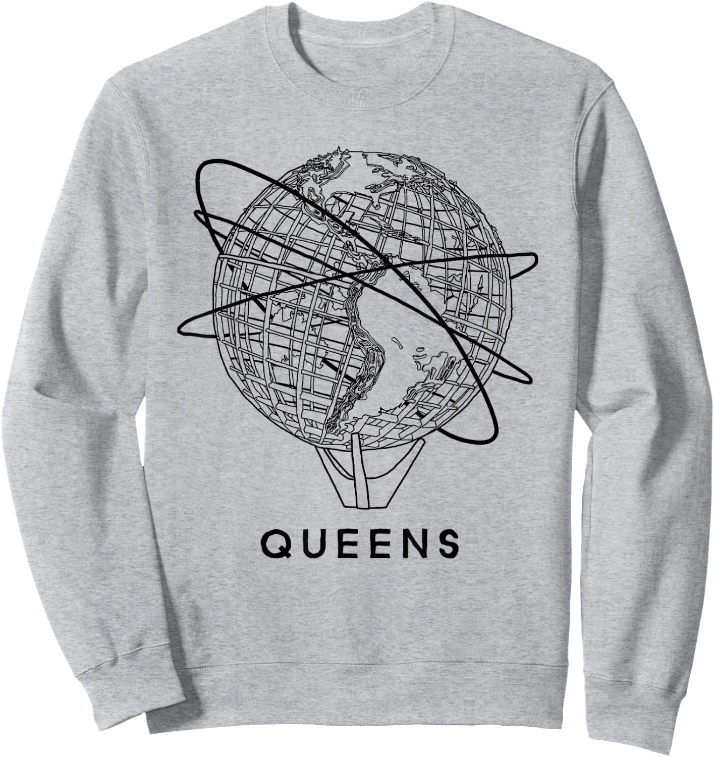 Queens New York Unisphere Sweatshirt - Sweatshirt | Ash